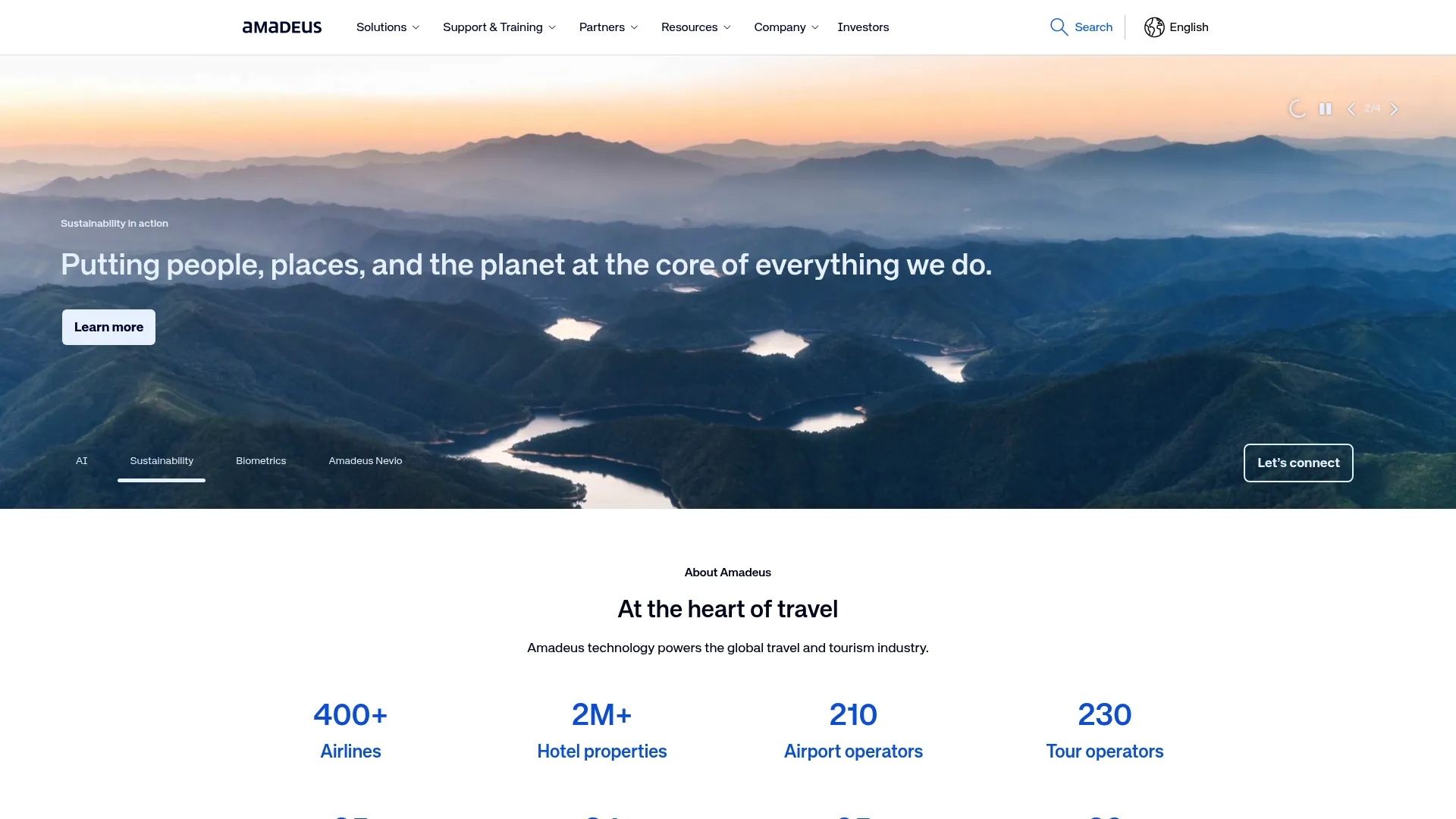 Amadeus travel technology and API platform
