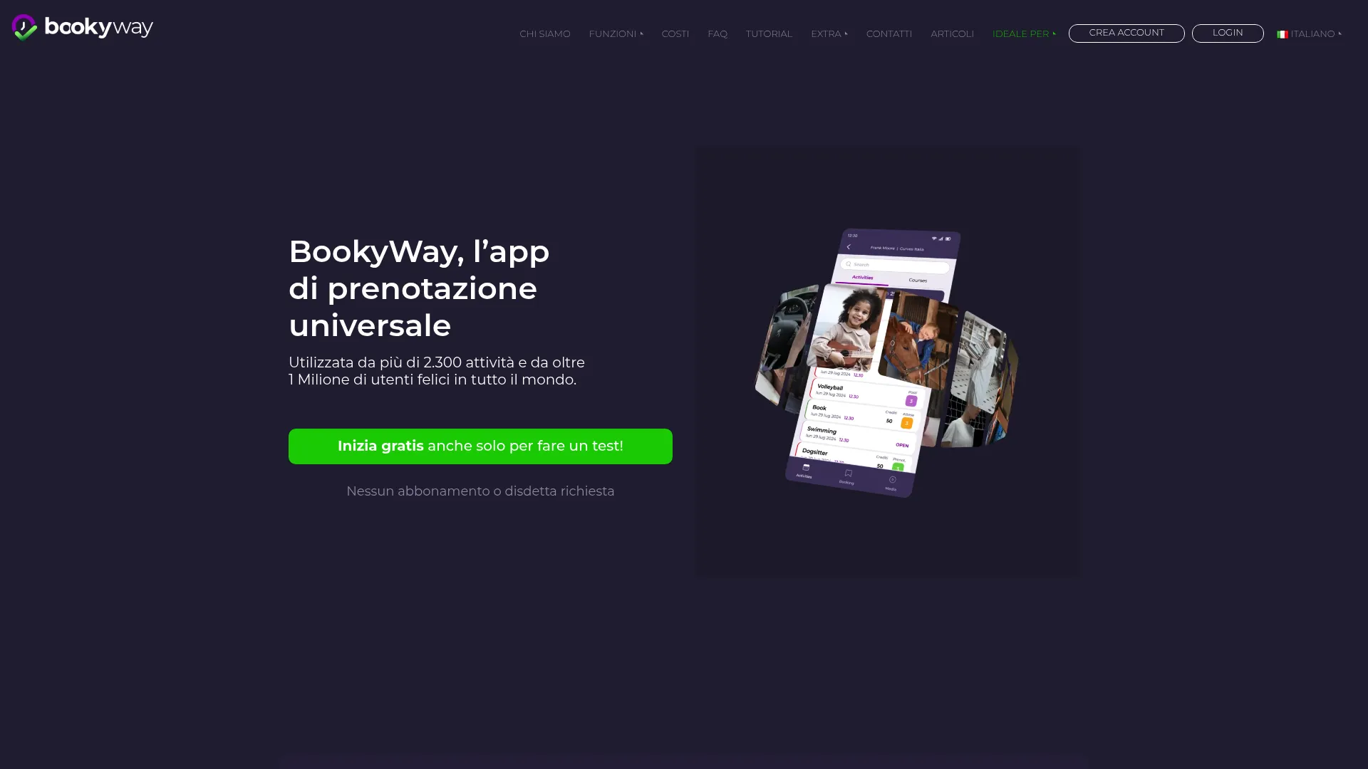 BookyWay class booking and scheduling app interface