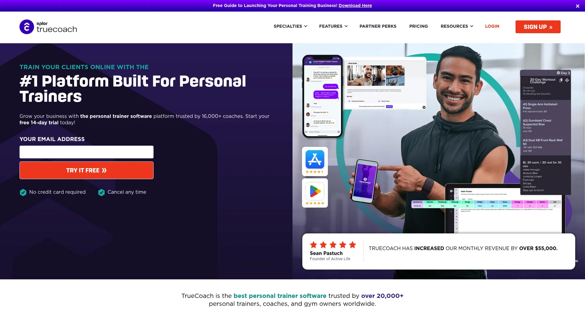 TrueCoach personal trainer software