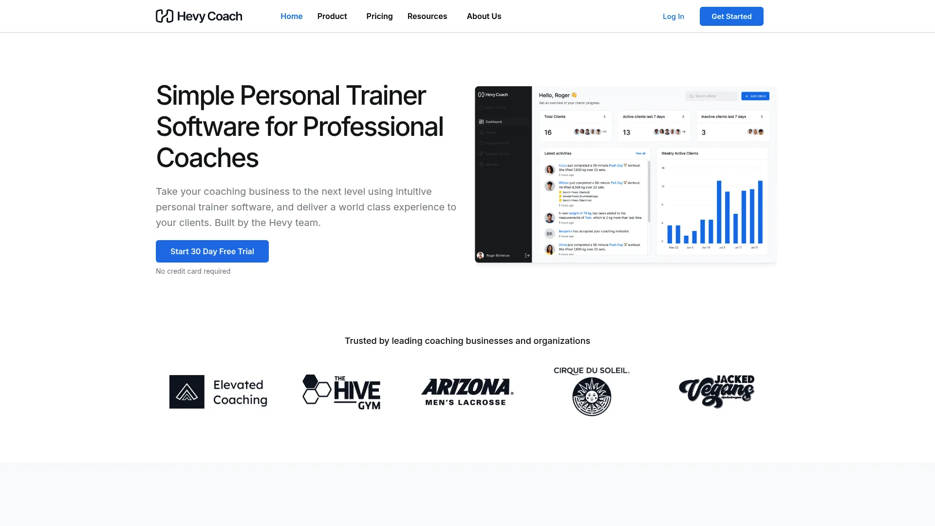 Hevy Coach workout programming software