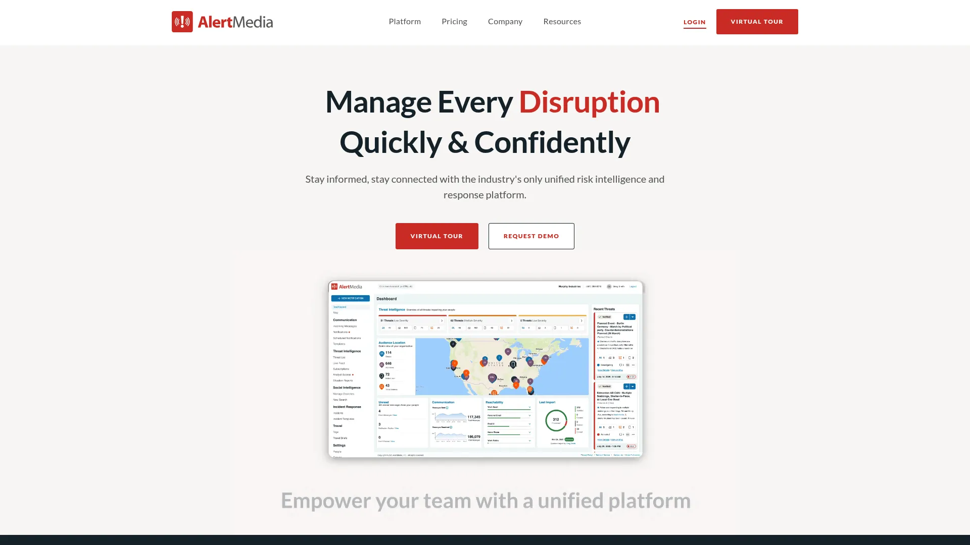 AlertMedia emergency communication platform