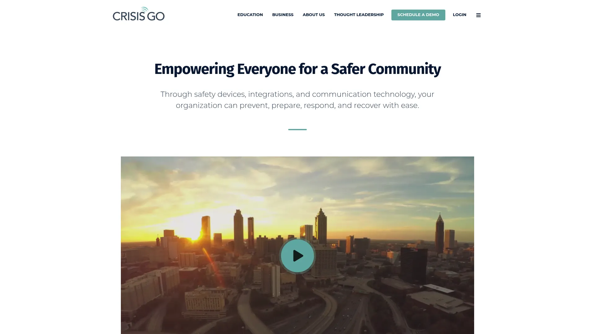 CrisisGo safety communication platform