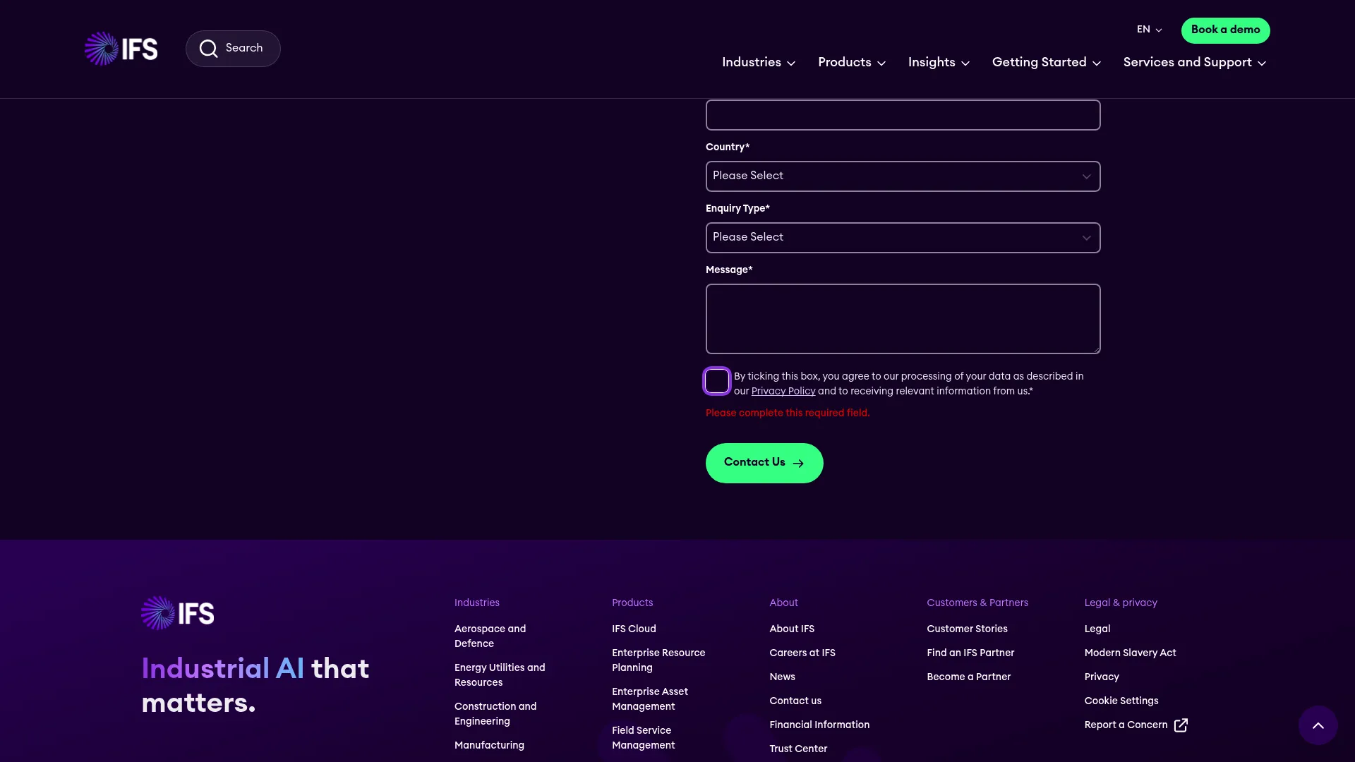 IFS homepage
