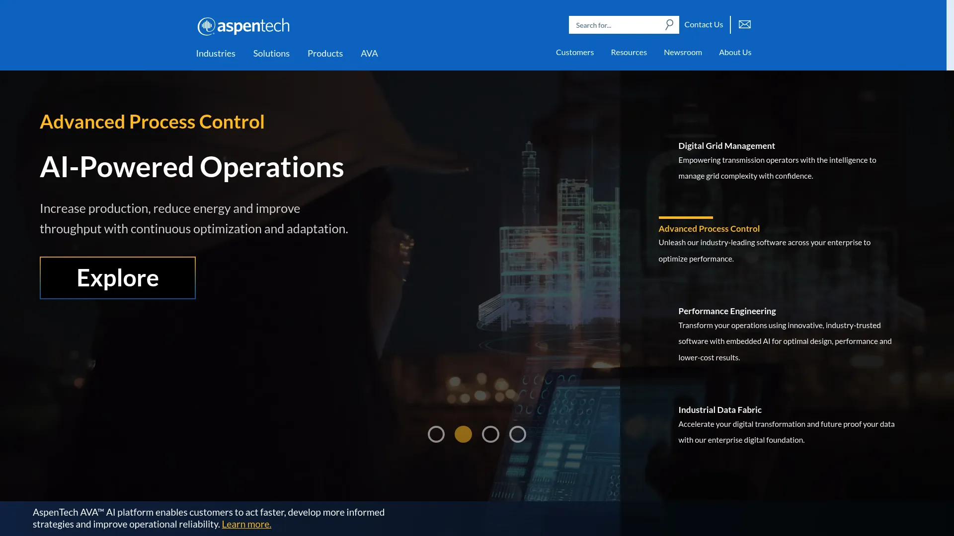 AspenTech homepage