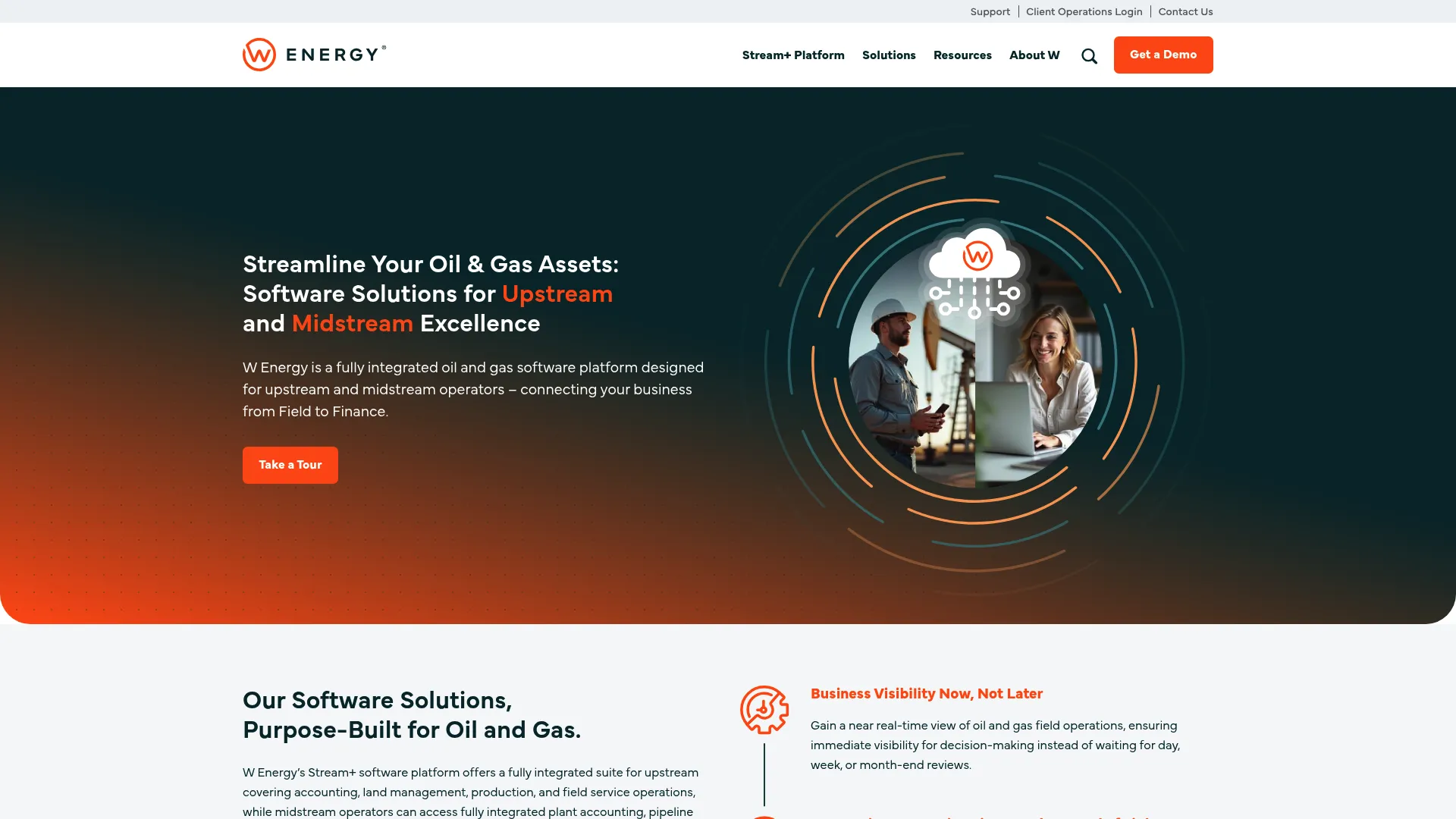 W Energy homepage