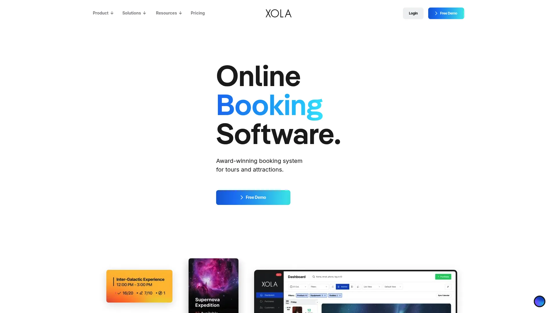 Xola booking and marketing software for tours and attractions