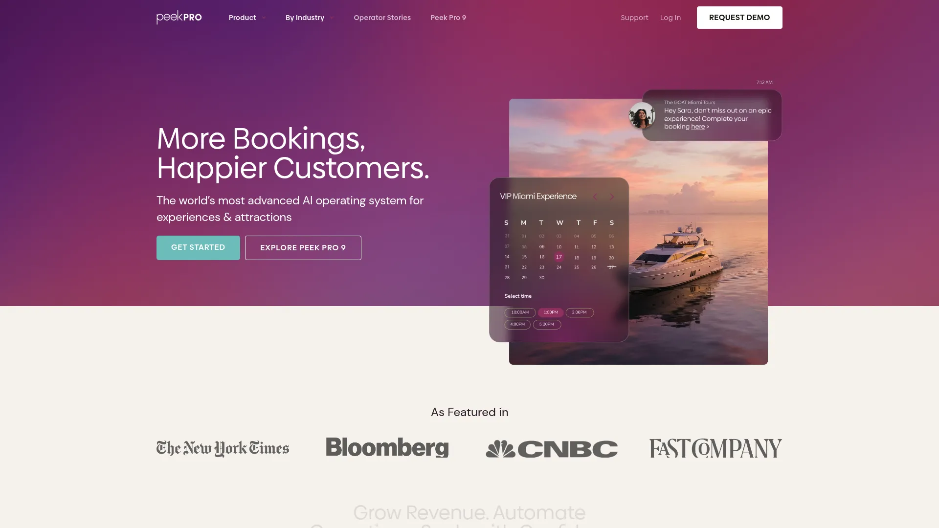 Peek Pro booking and operations software for tour operators