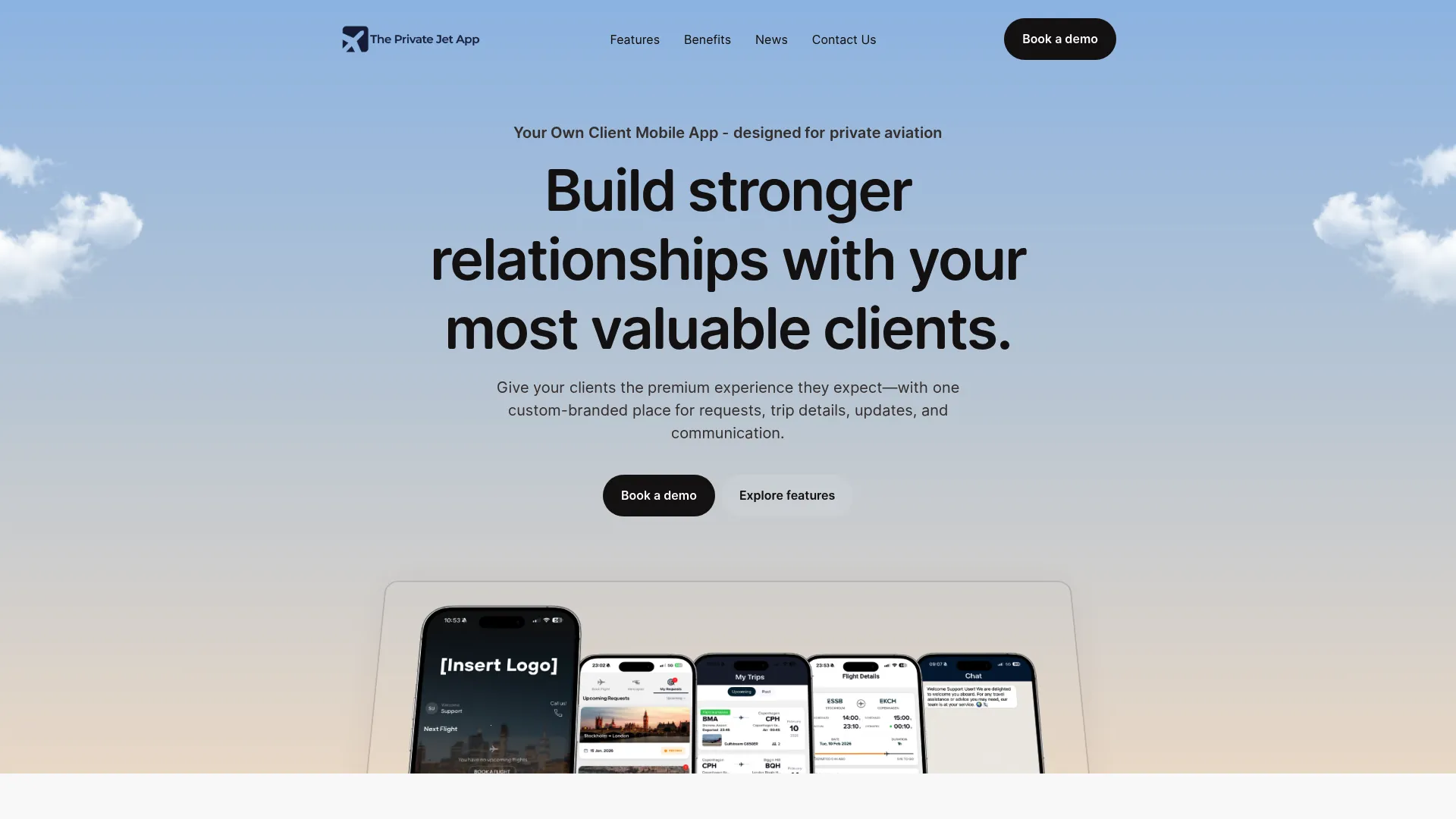 The Private Jet App aviation software