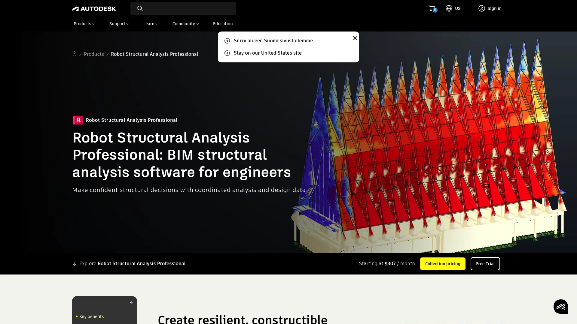 Autodesk Robot Structural Analysis Professional interface