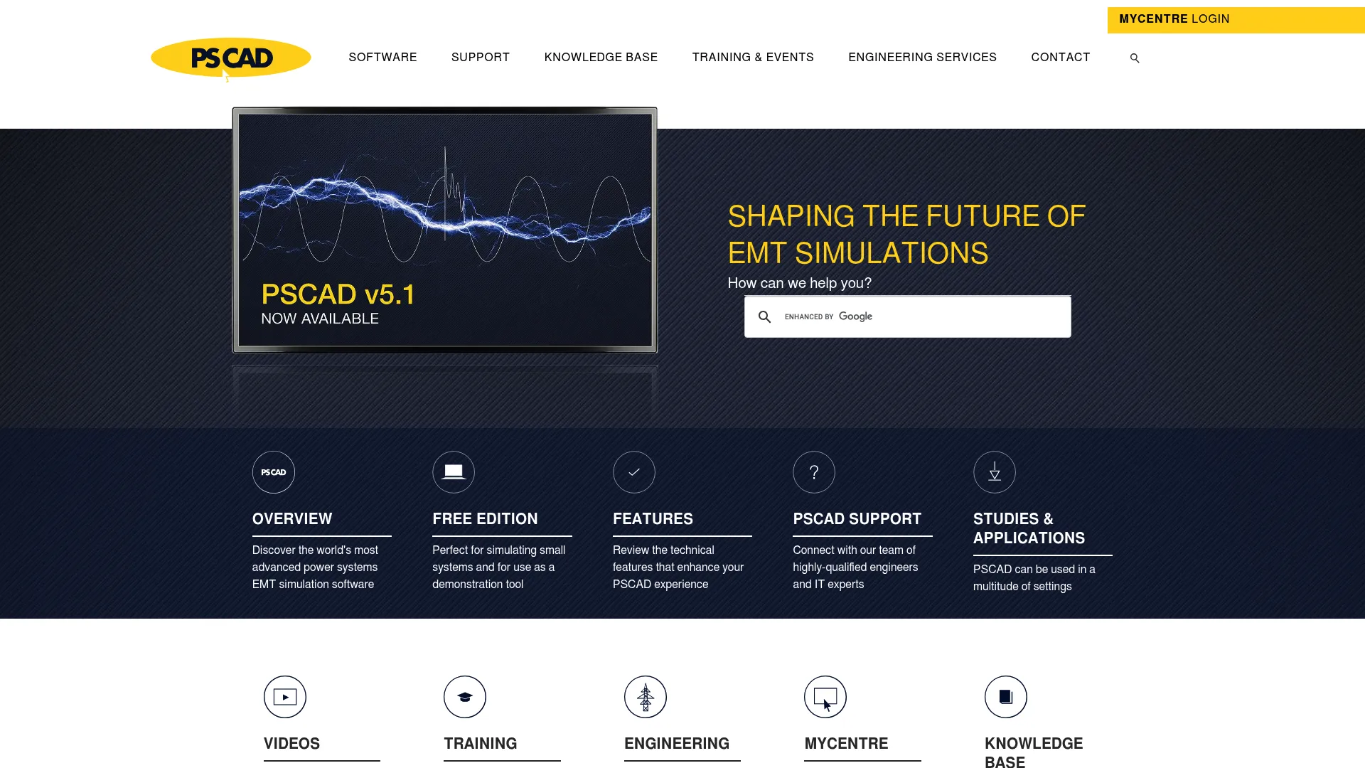 PSCAD electromagnetic transient simulation