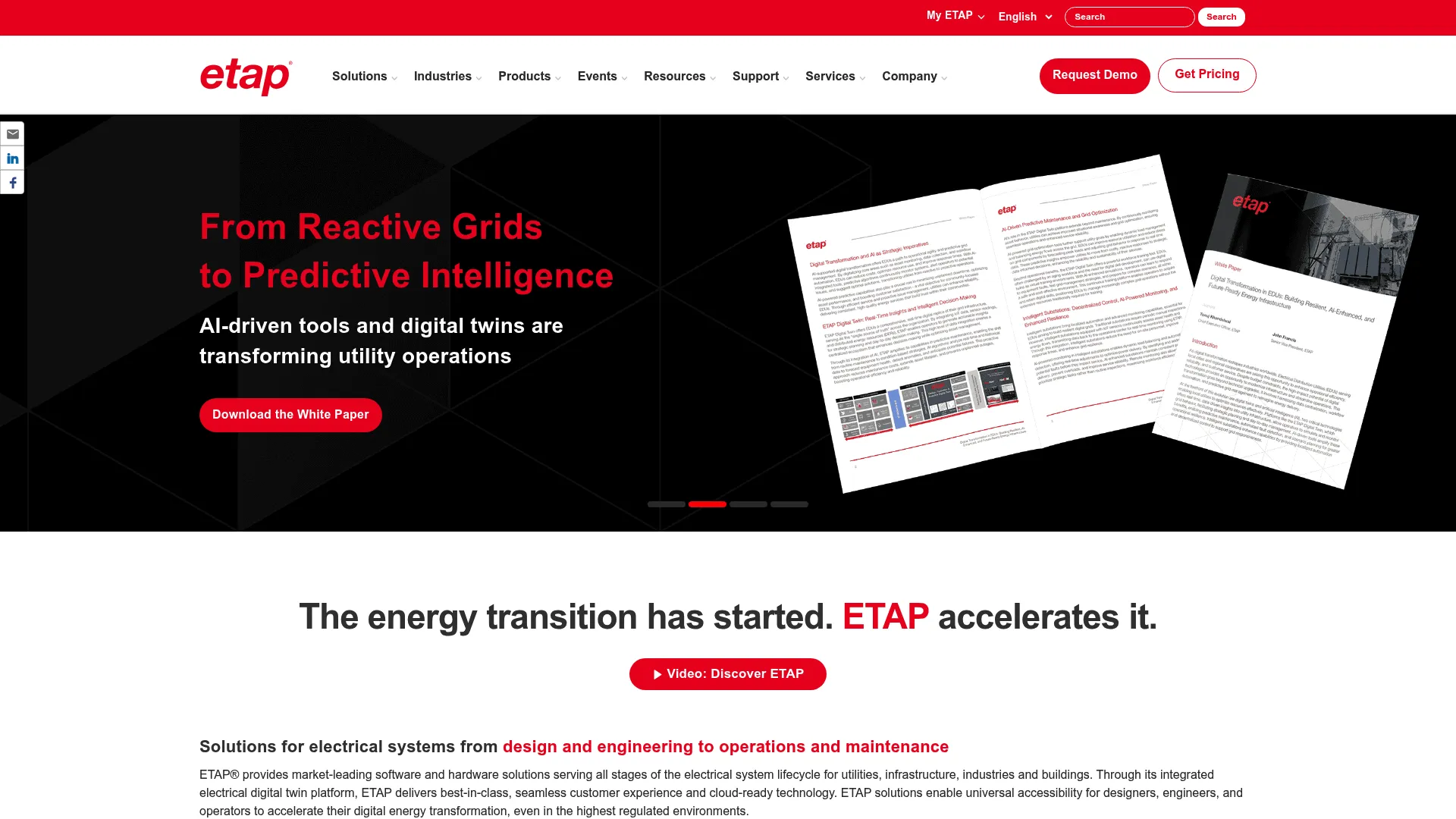 ETAP power systems analysis platform