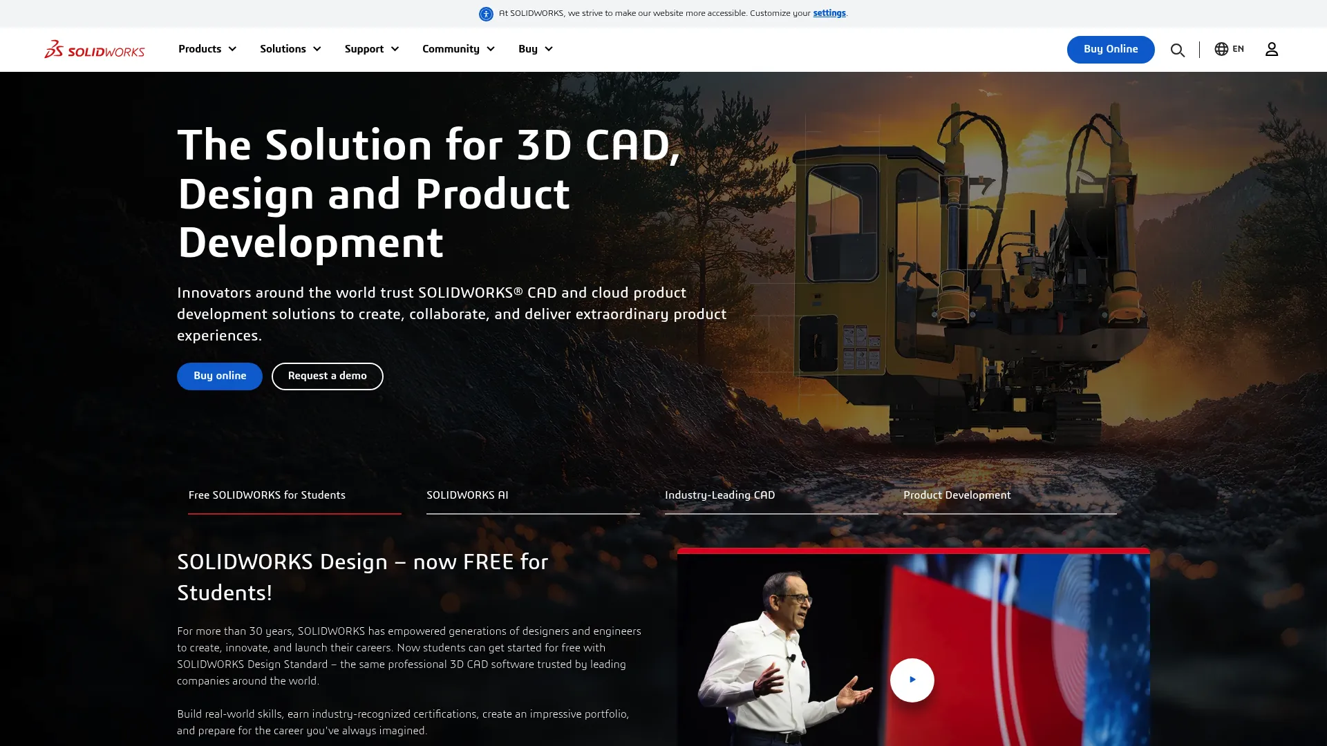 SolidWorks product interface