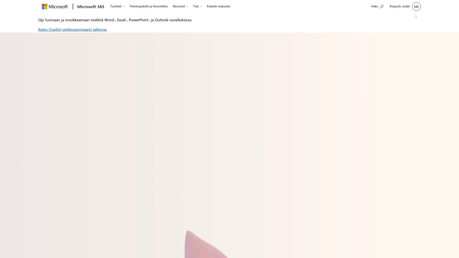 Microsoft 365 productivity suite interface