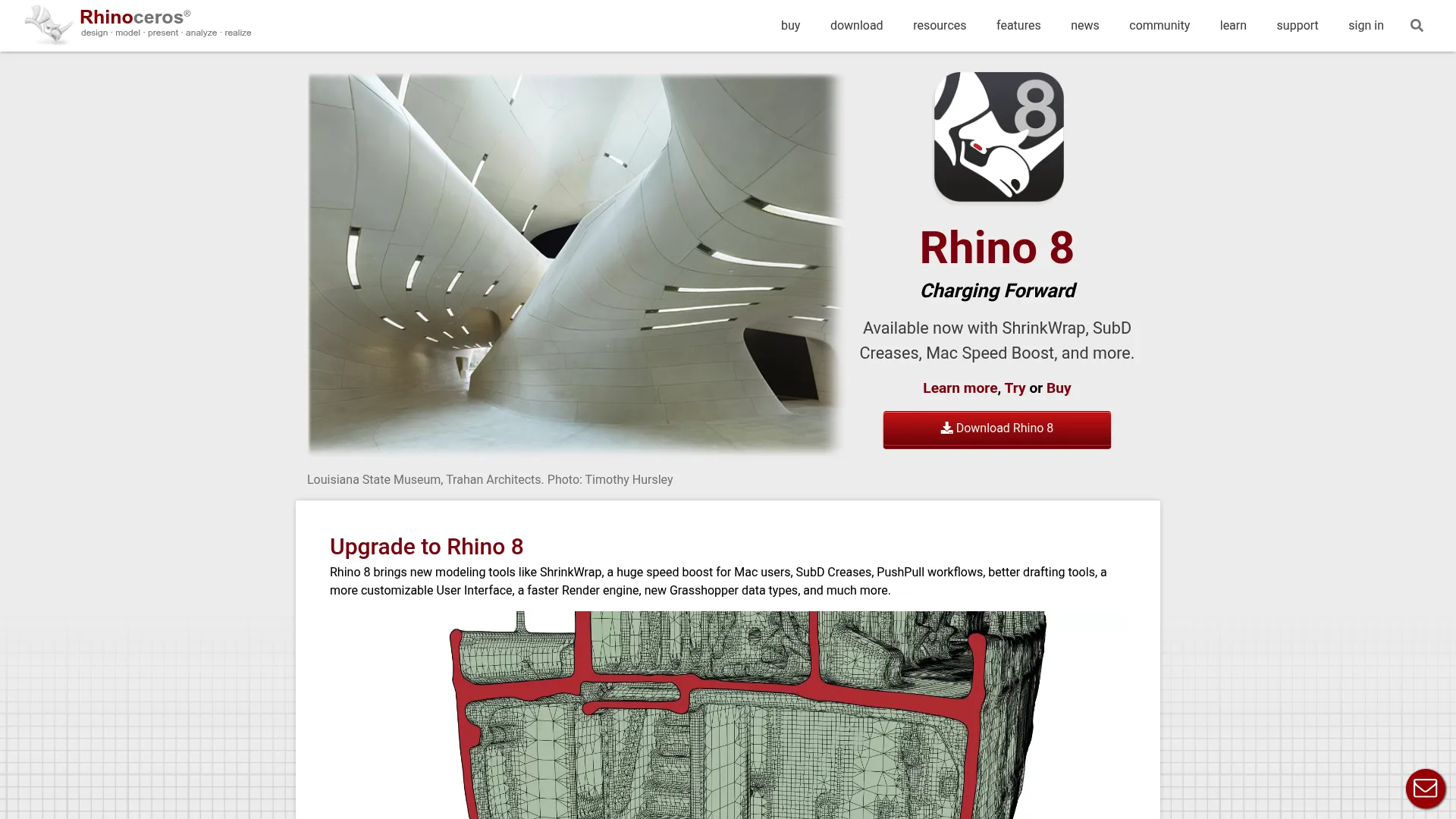 Rhino 3D modeling interface