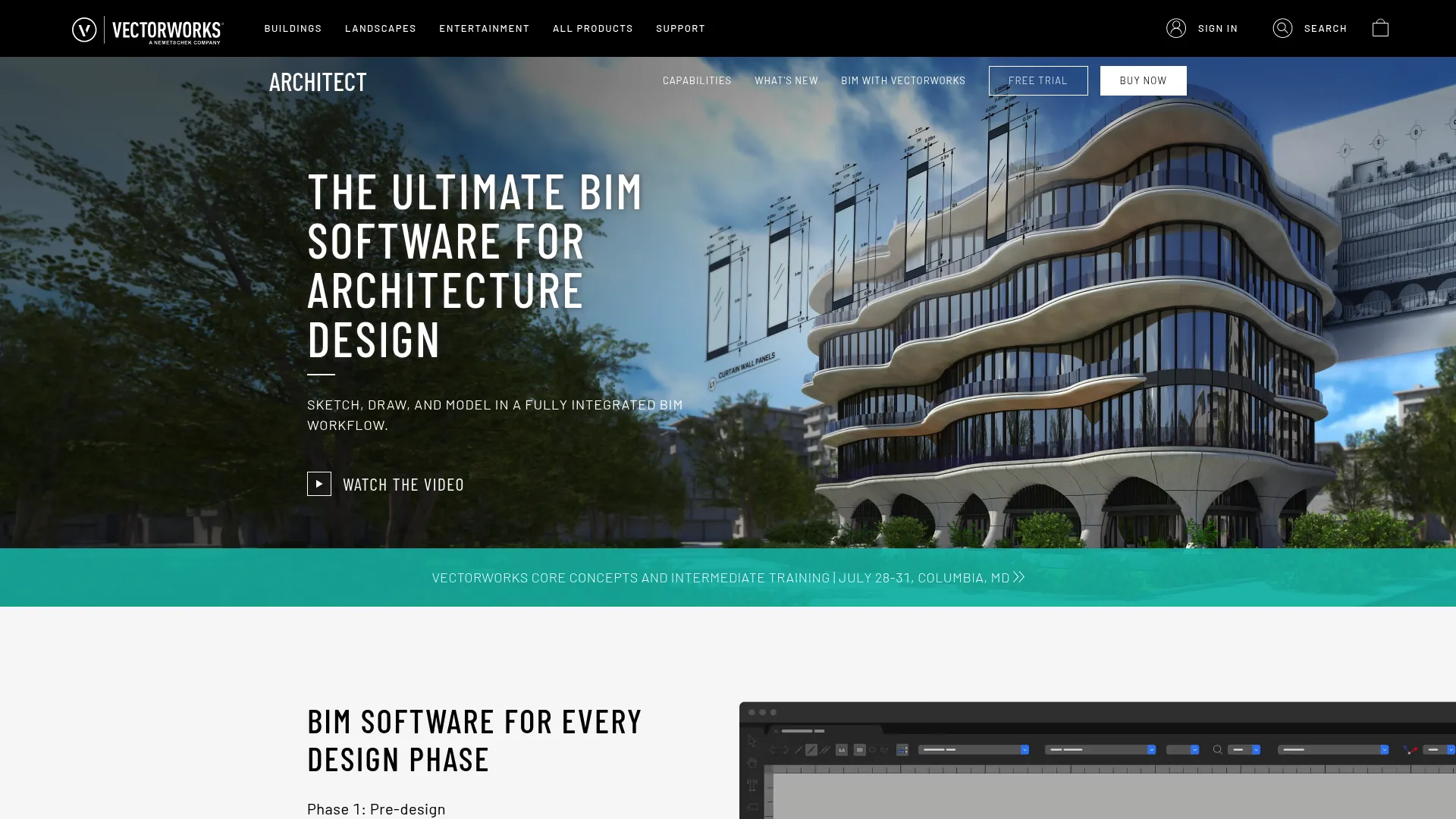 Vectorworks Architect interface