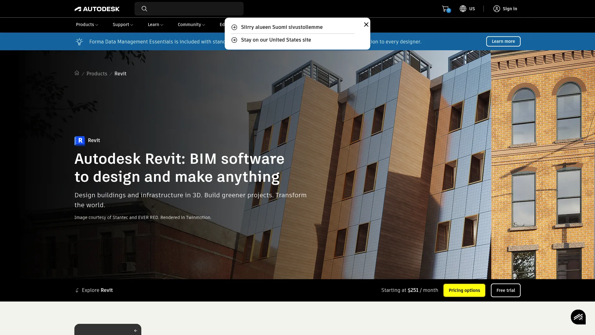 Revit BIM software screenshot