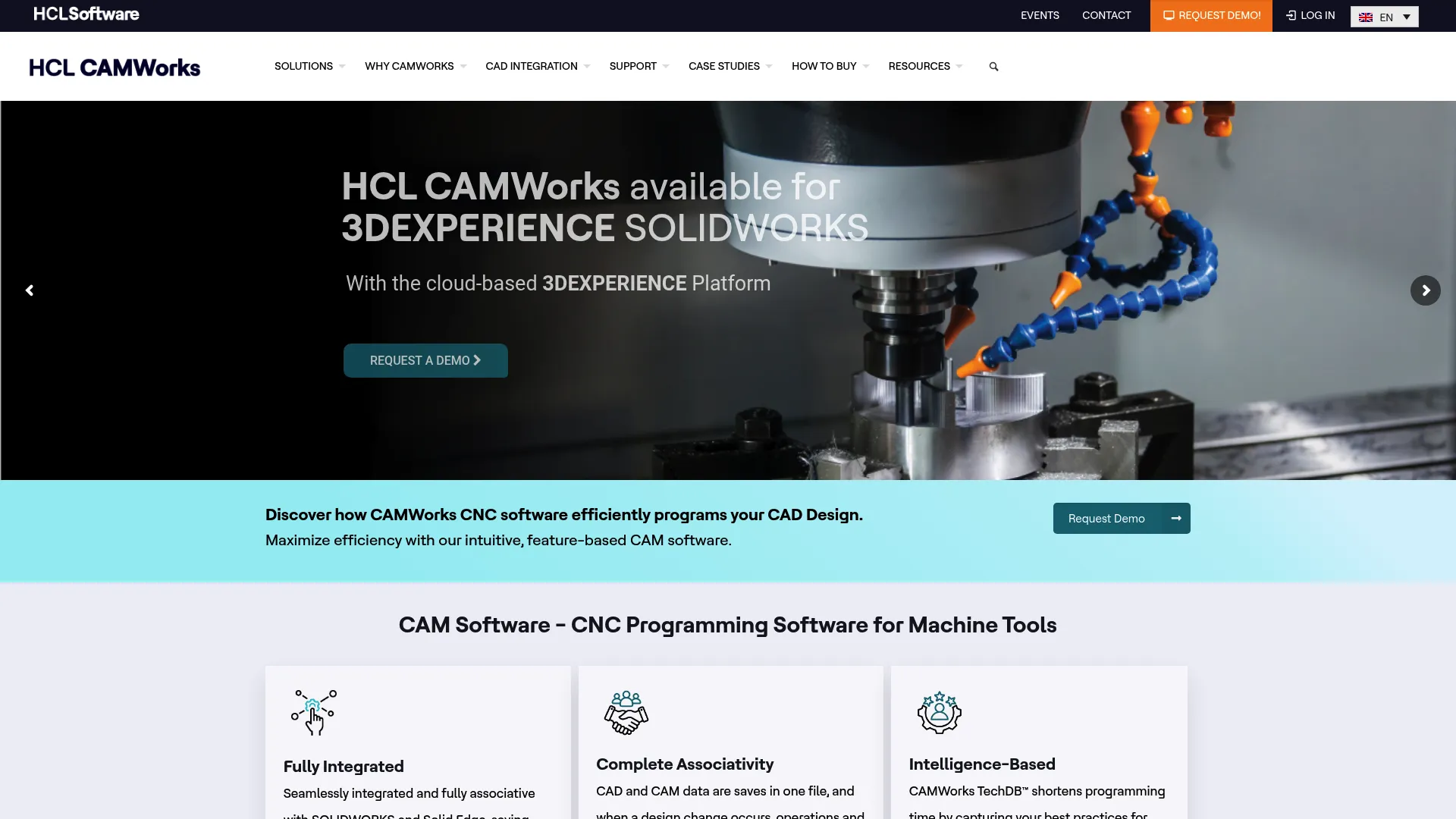 CAMWorks CAM software integrated inside SOLIDWORKS