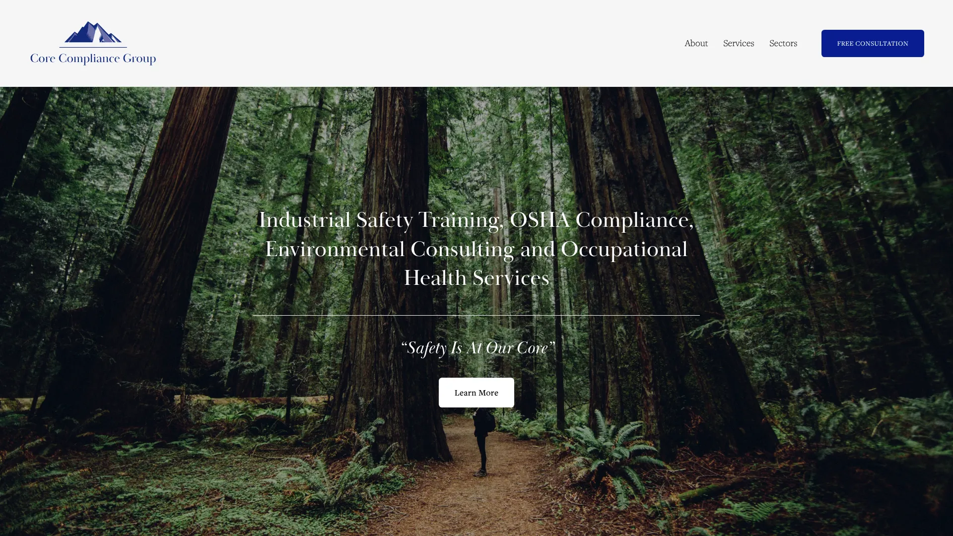 CORE Compliance homepage
