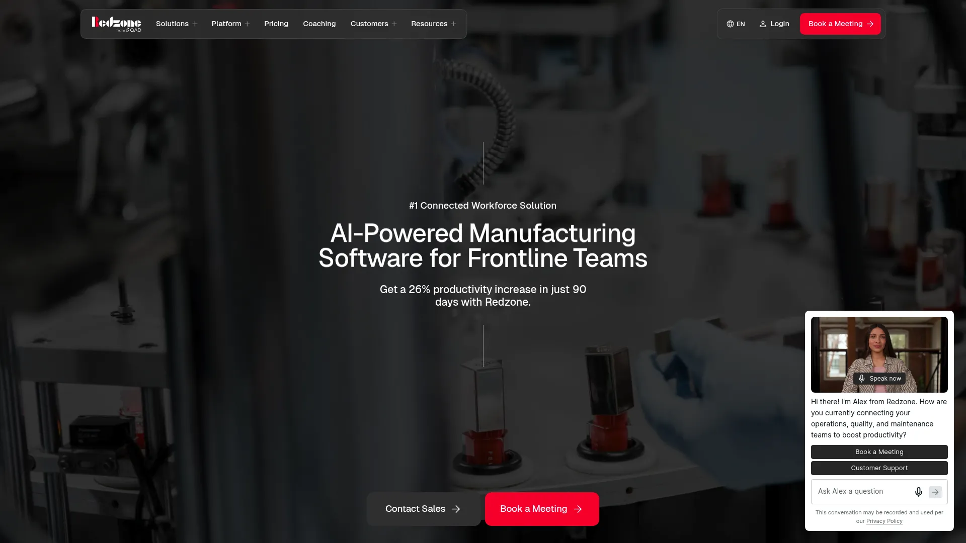 Redzone connected workforce manufacturing platform