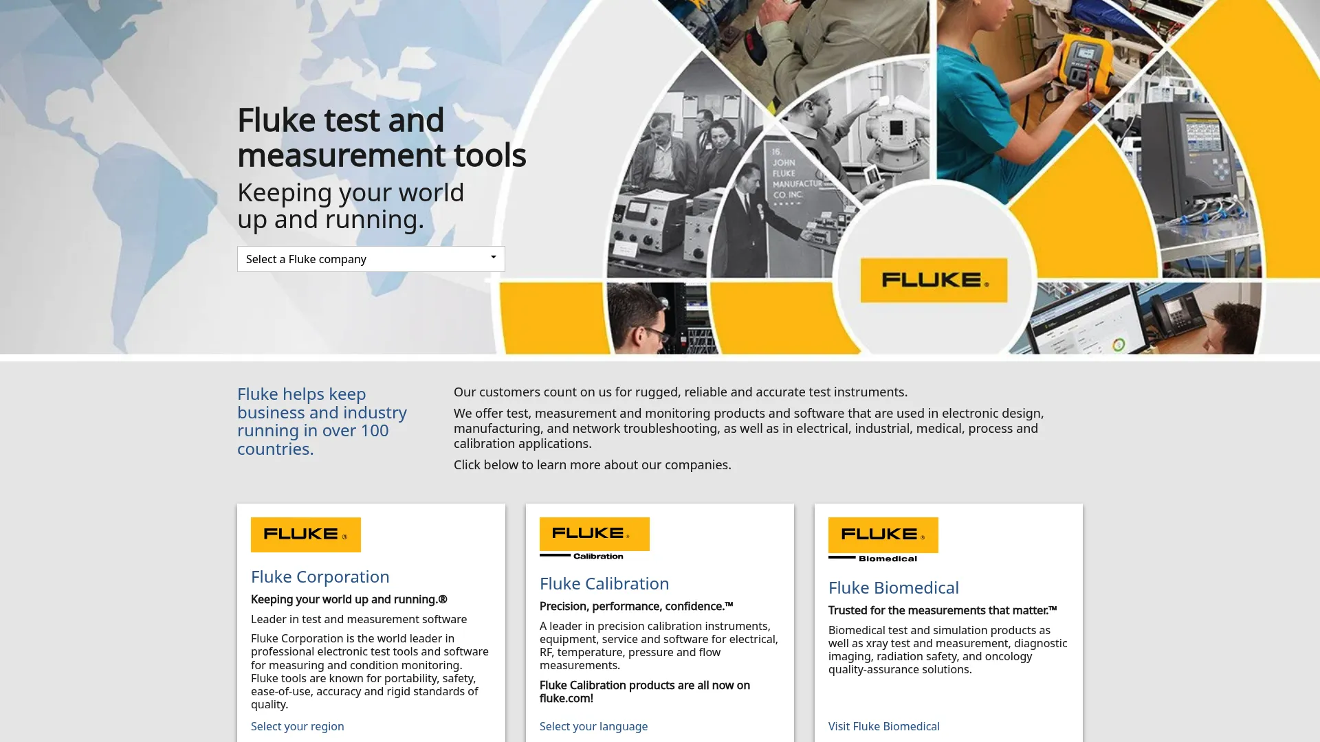 MET/CAL by Fluke calibration software interface
