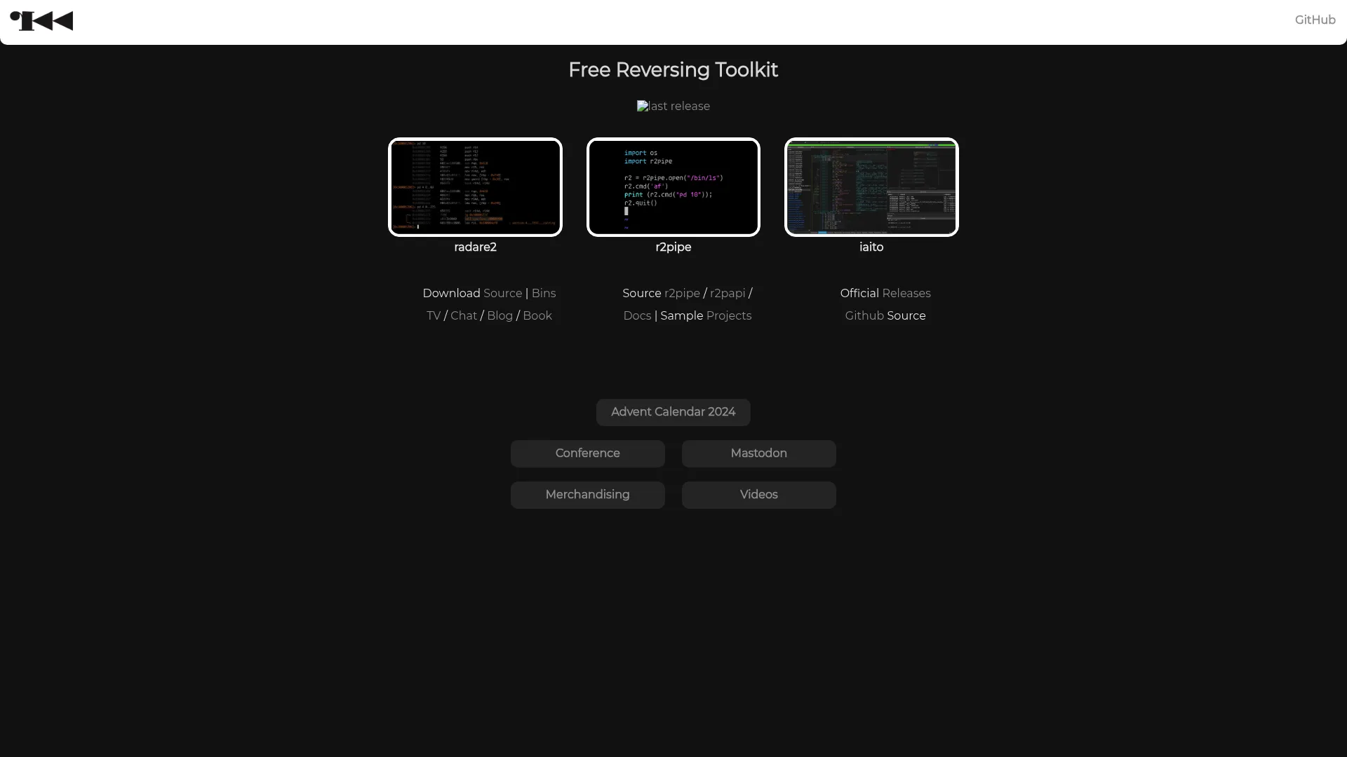 Radare2 command-line reverse engineering toolkit