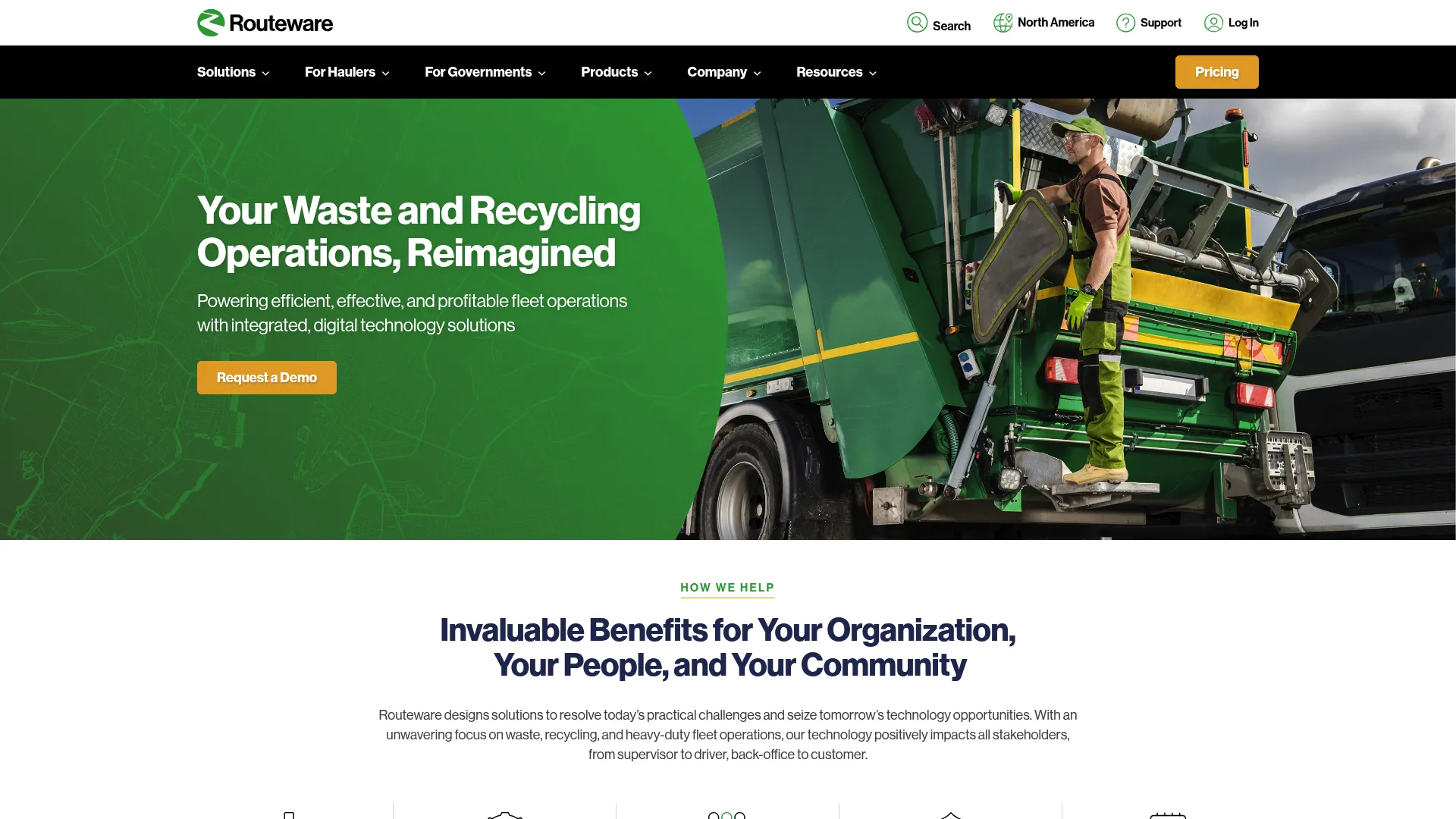 Routeware fleet management for haulers with route optimization and dispatch