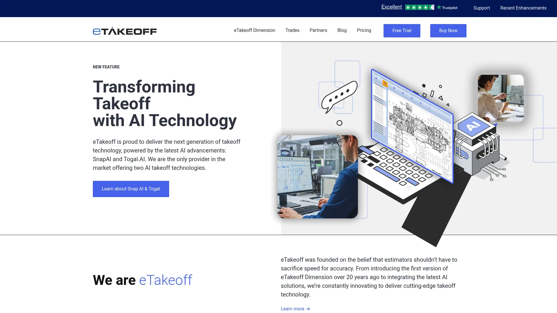 eTakeoff electronic plan viewing and takeoff software homepage
