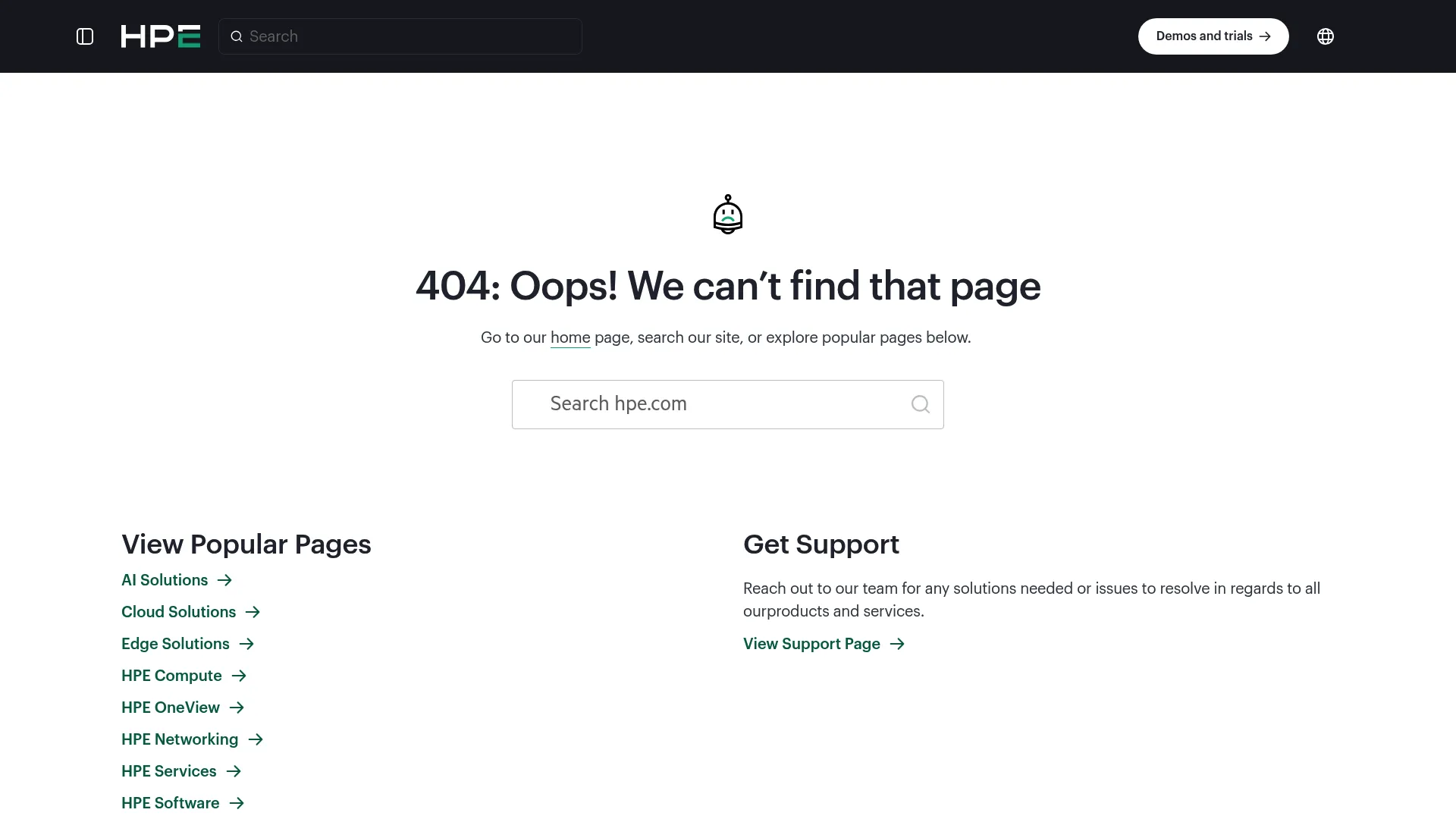 HPE Edgeline edge infrastructure homepage