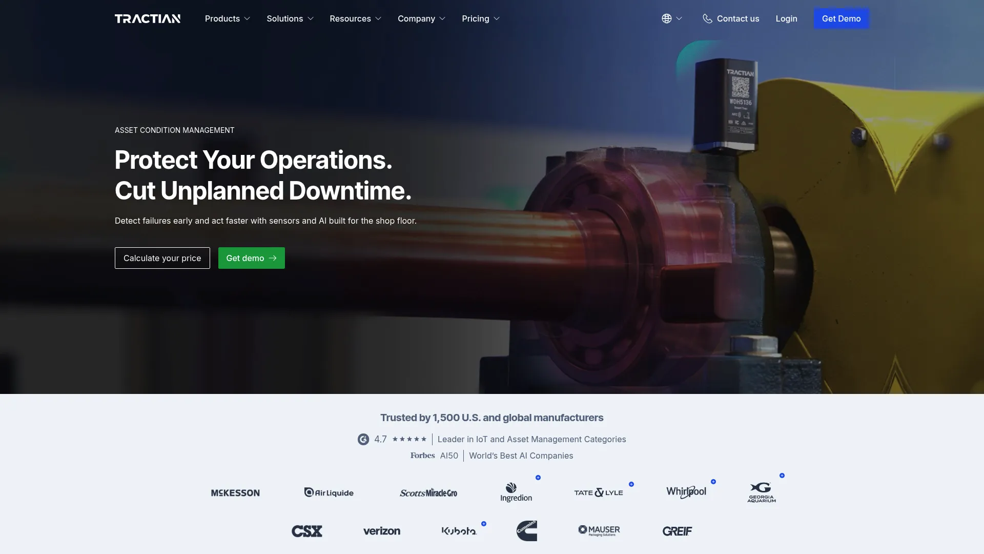 Tractian industrial maintenance platform