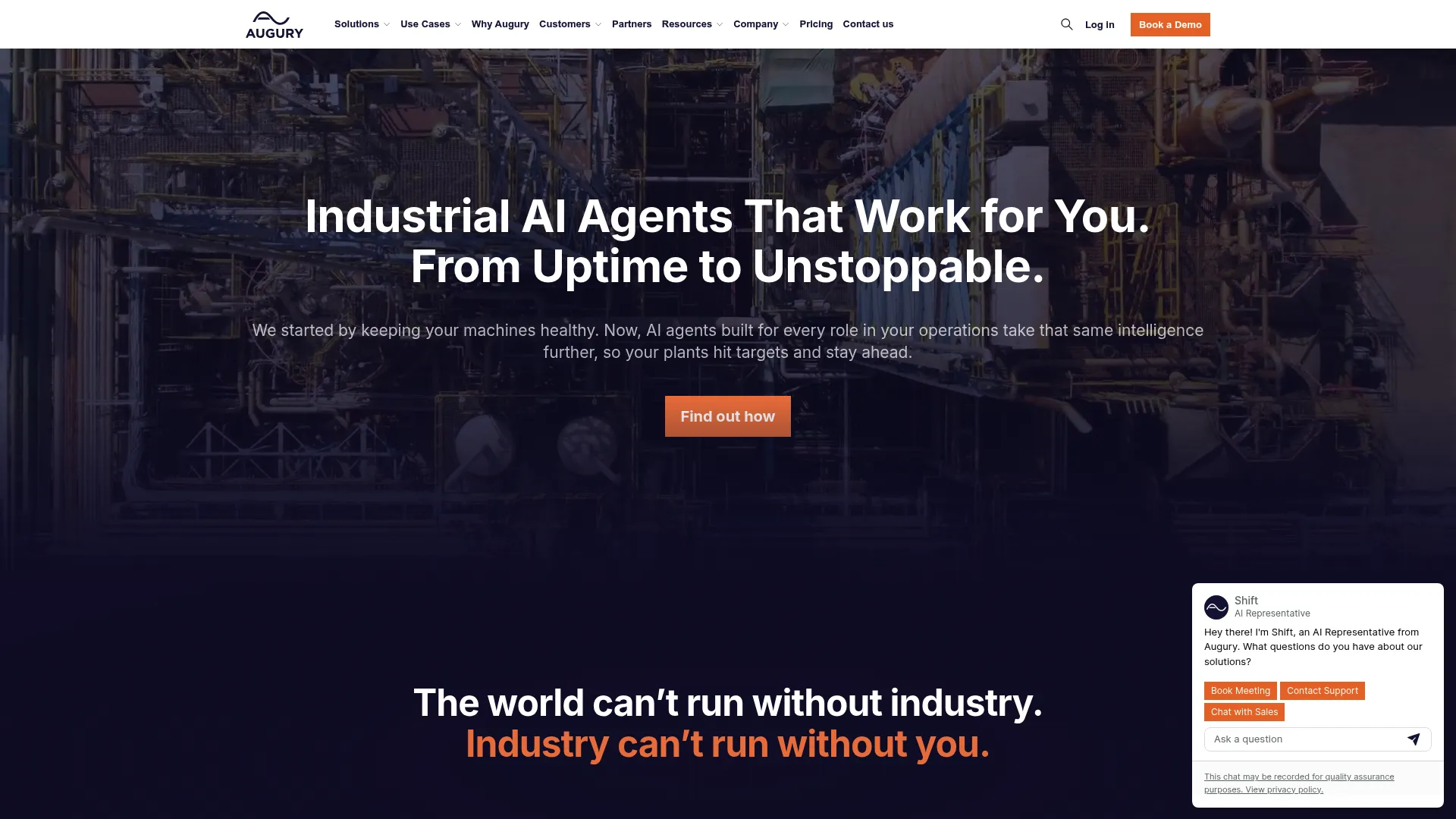 Augury machine health monitoring platform