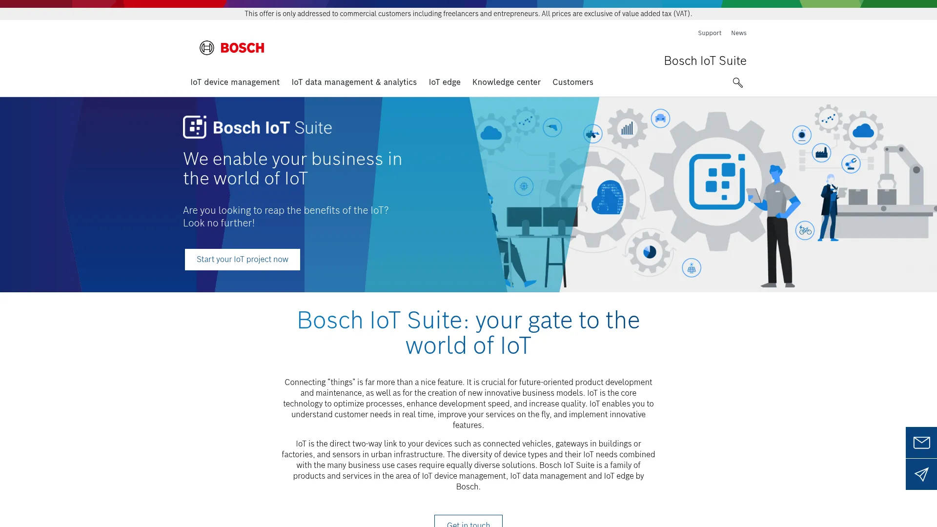 Bosch IoT Suite device management and edge services platform