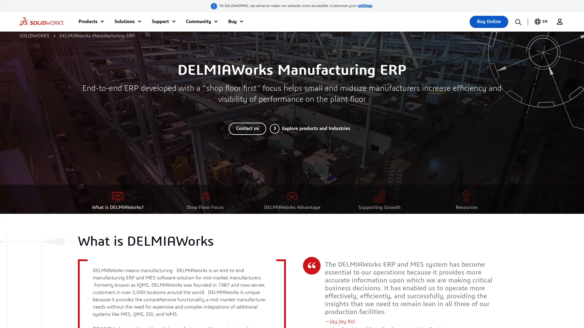 DELMIAWorks manufacturing ERP and MES interface