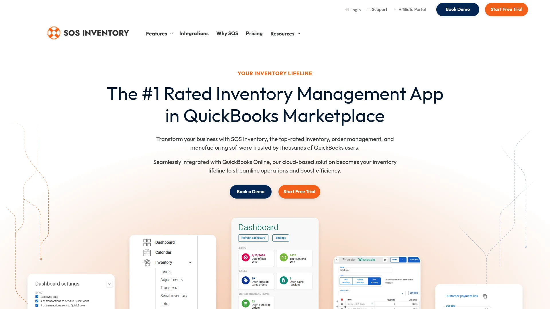 SOS Inventory management software for QuickBooks Online