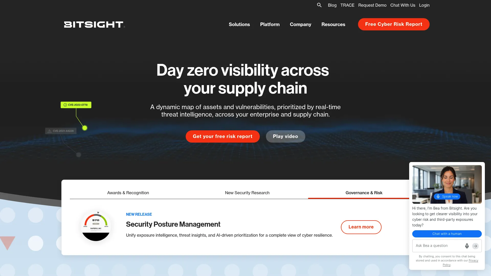 Bitsight cyber risk intelligence platform