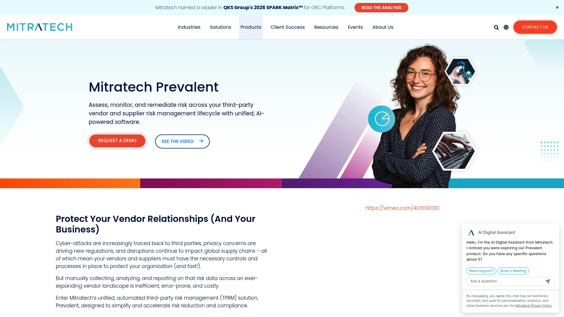 Prevalent third-party risk management platform