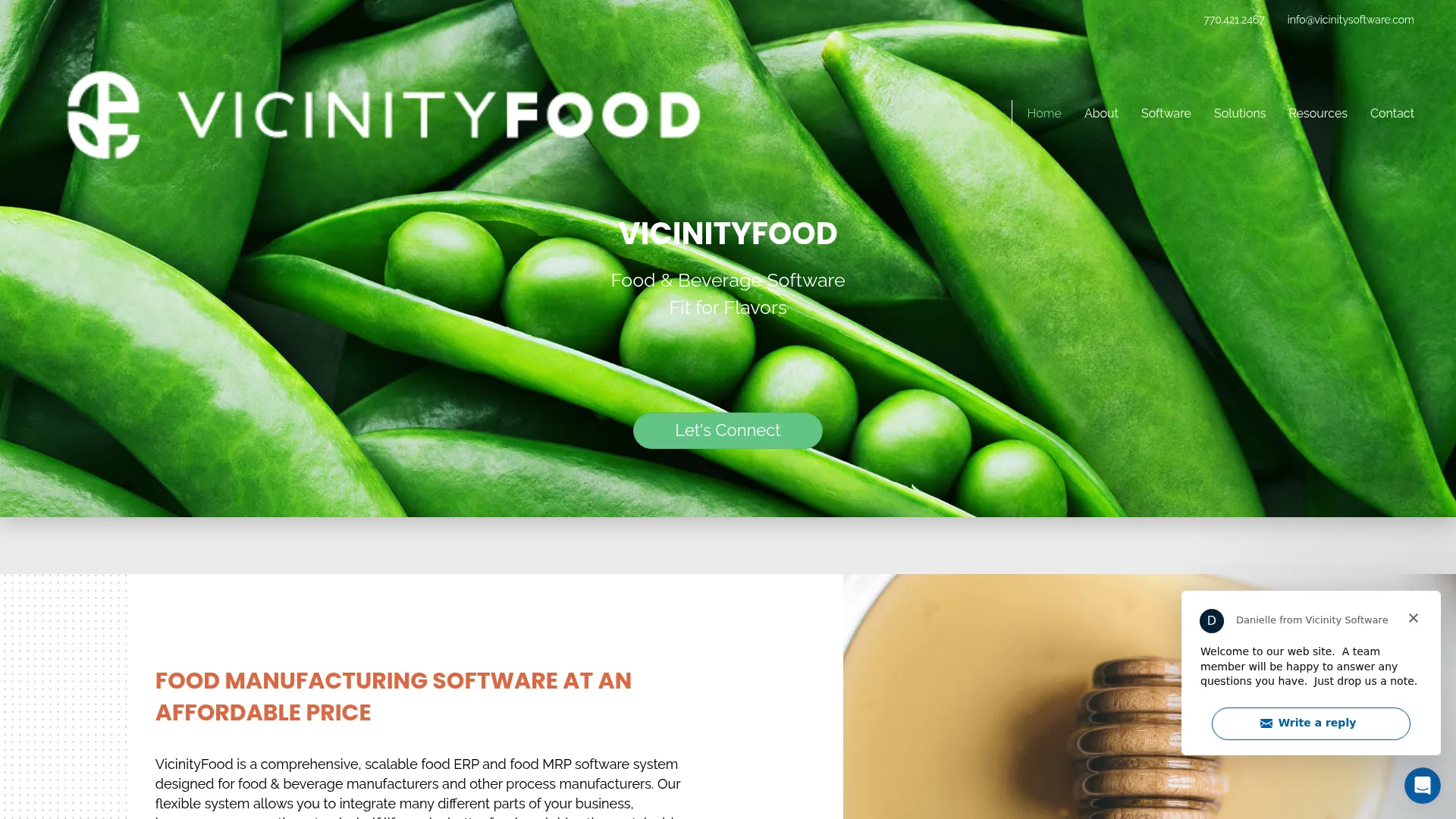 VicinityFood food ERP software