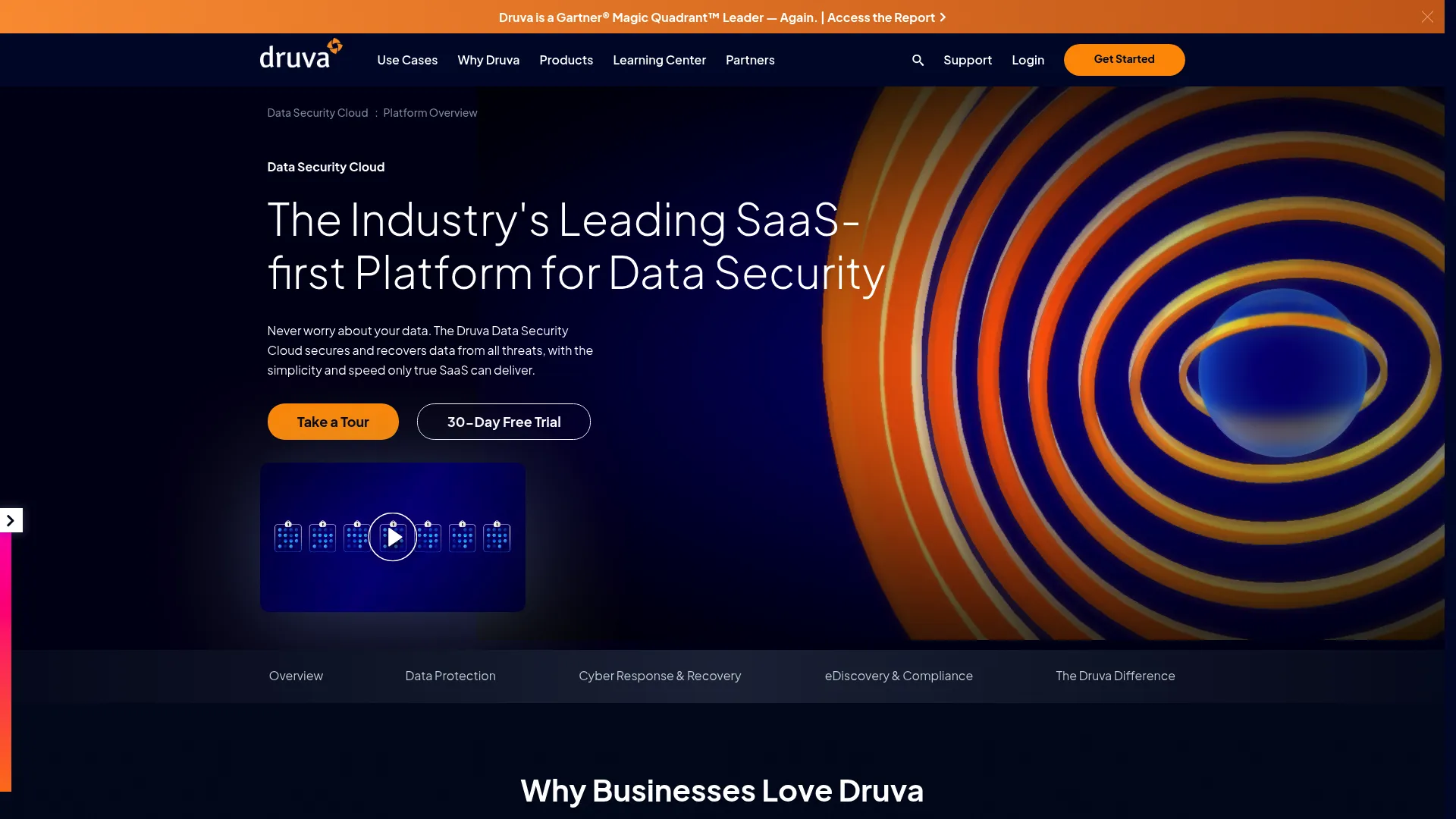 Druva Data Security Cloud product page