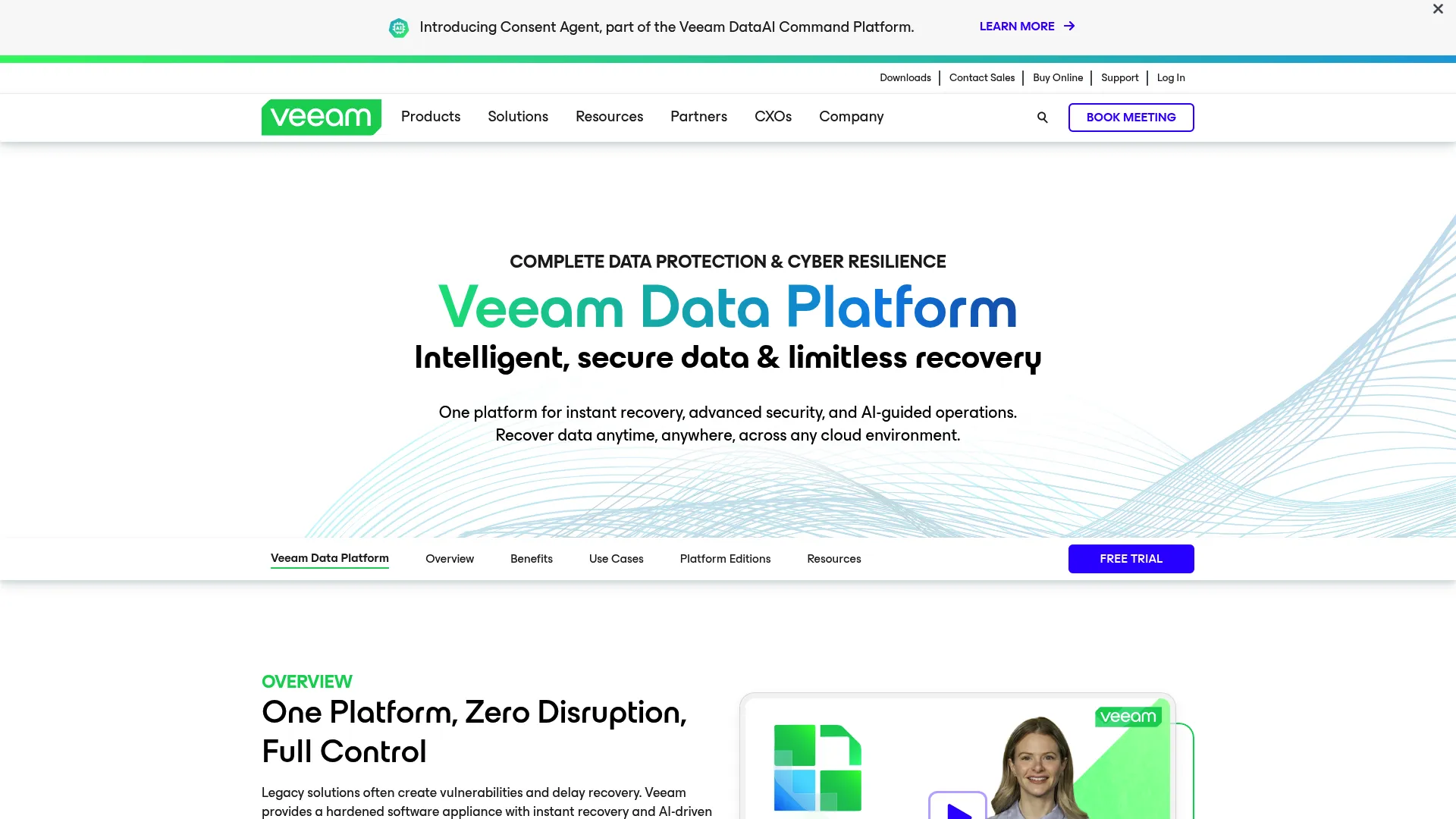 Veeam Data Platform product page