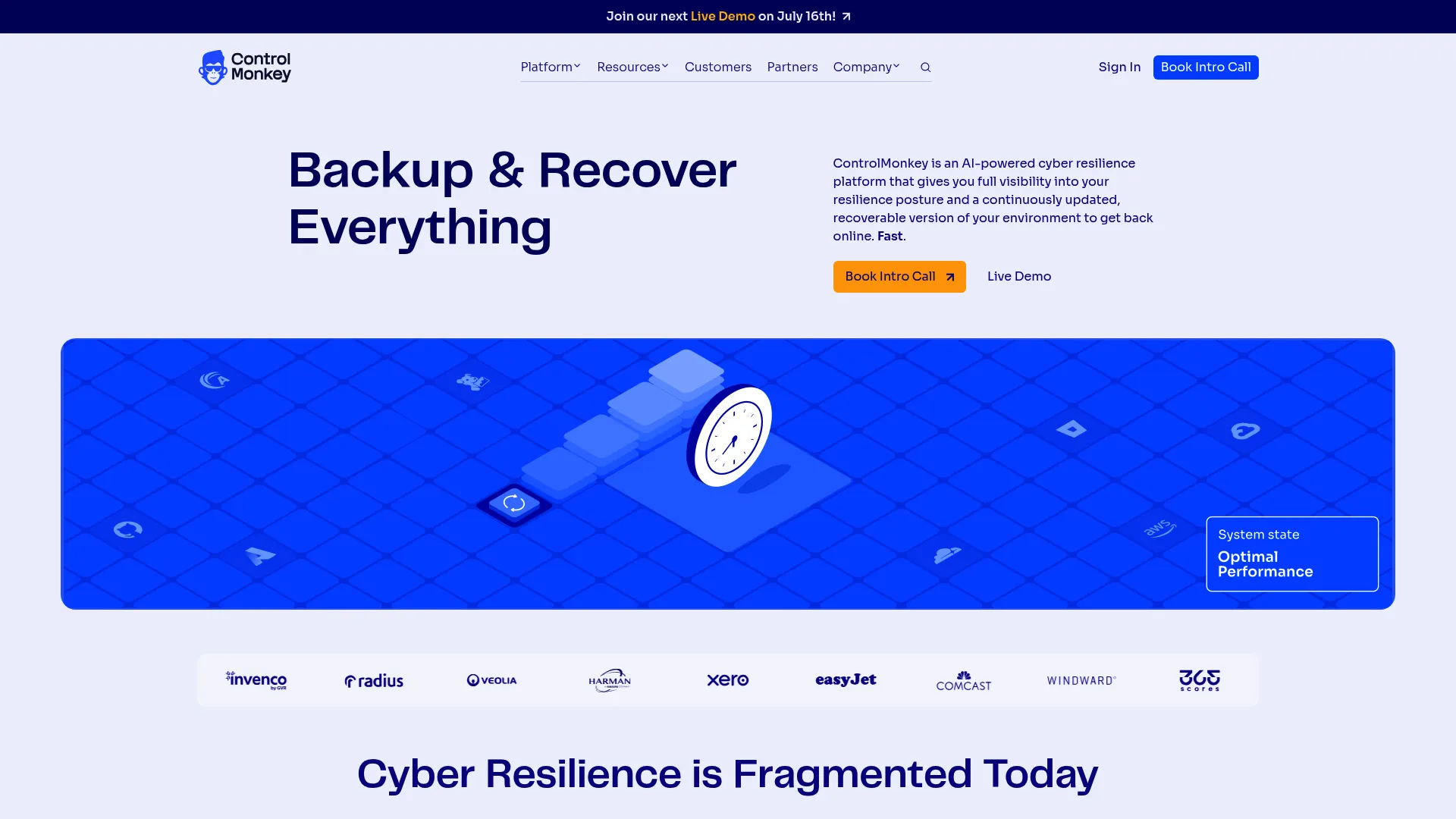 ControlMonkey homepage