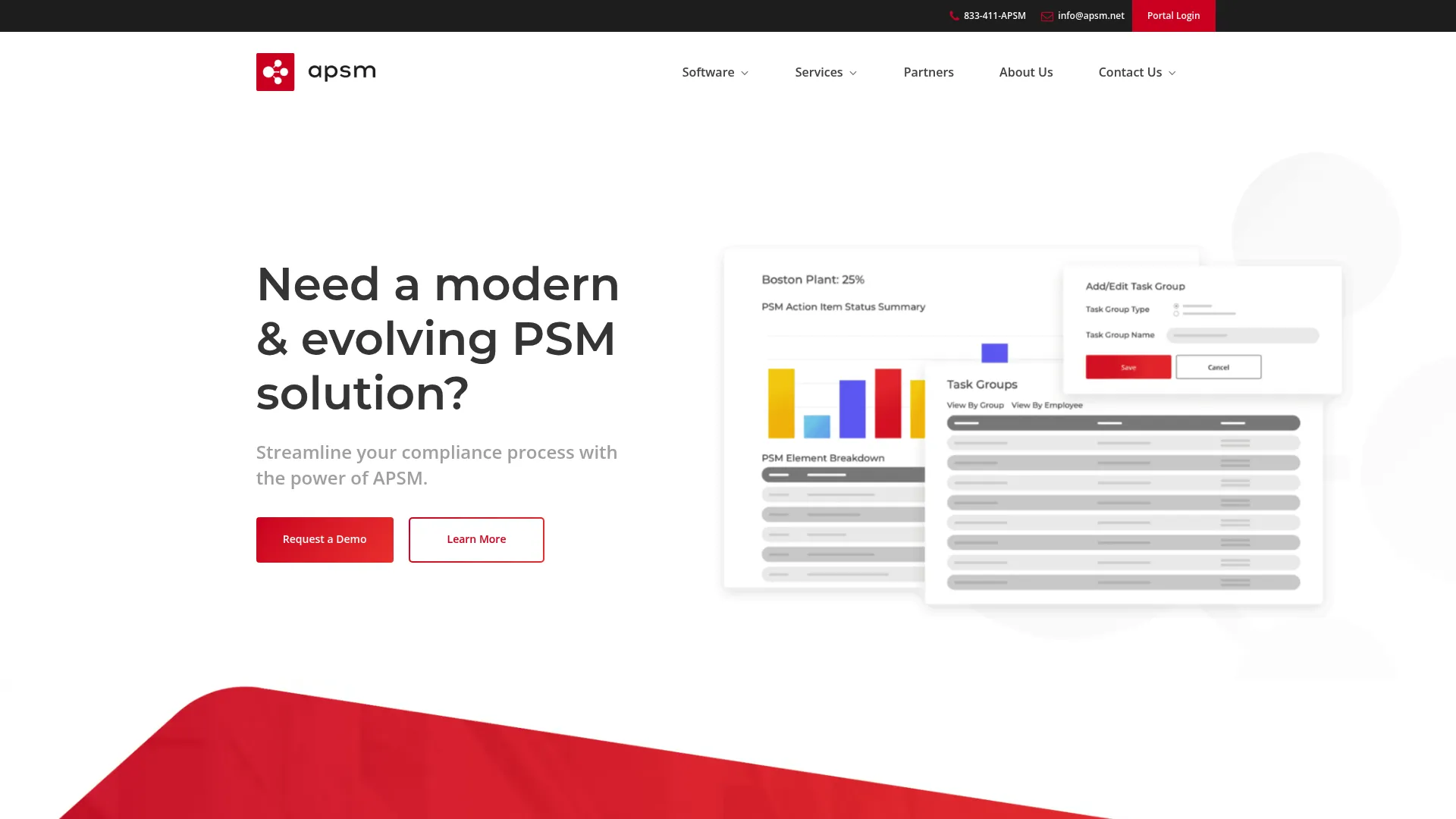 APSM process safety management software homepage
