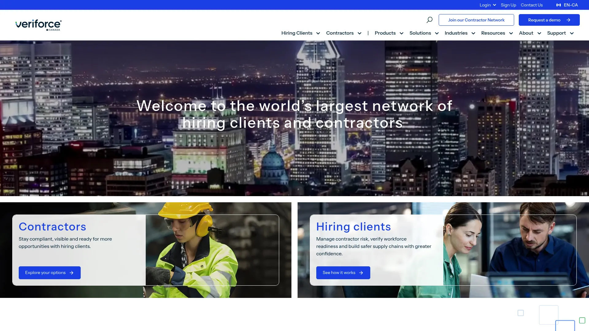 Cognibox contractor compliance software homepage
