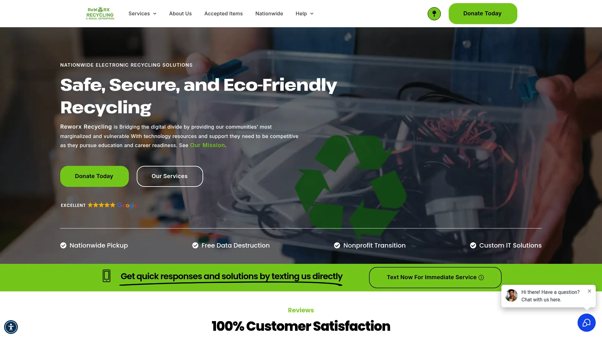 Reworx Recycling electronics recycling and data destruction services