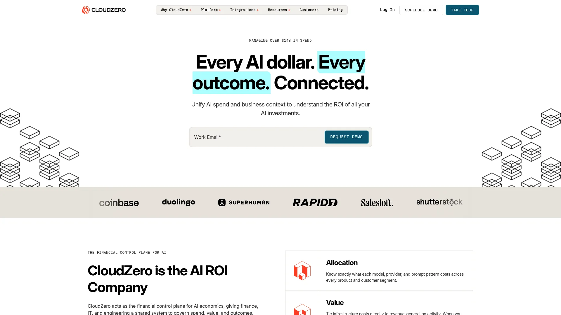 CloudZero cost intelligence platform screenshot