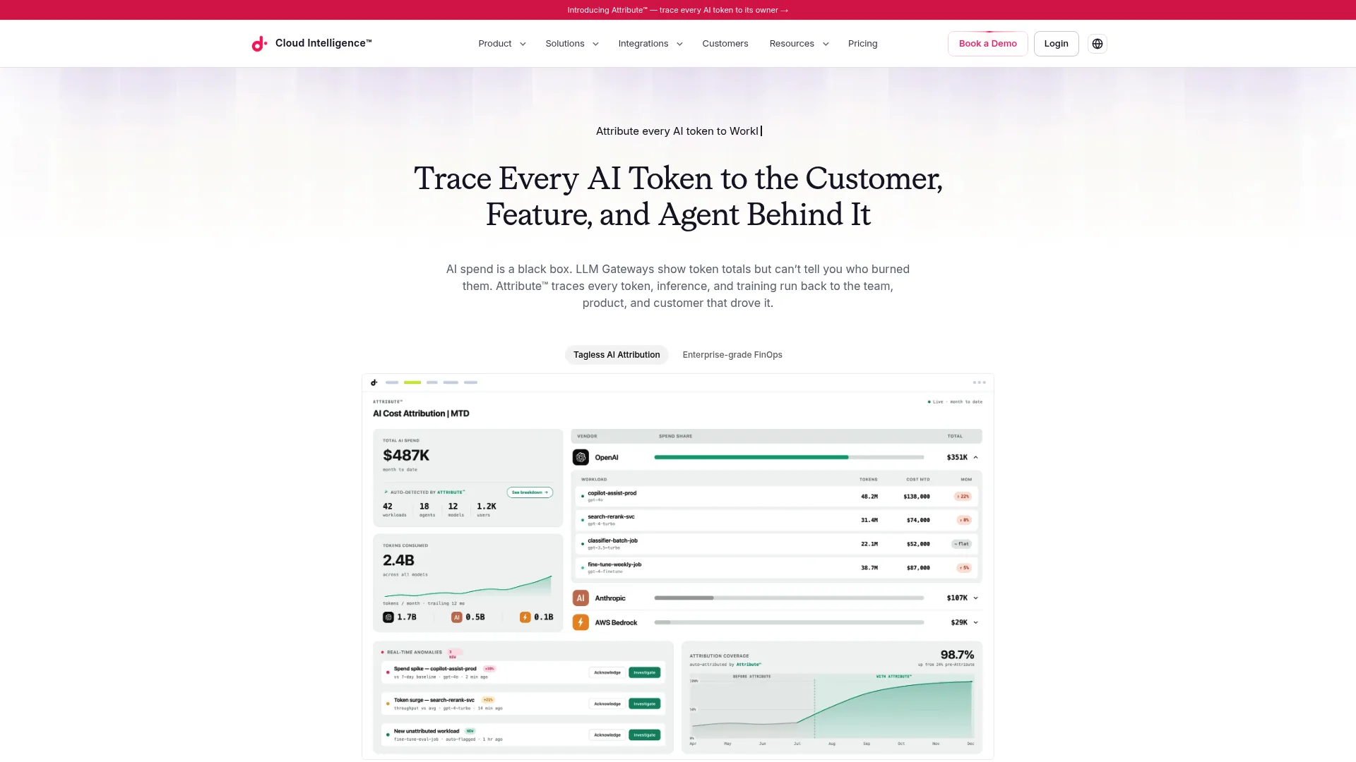 DoiT Cloud Intelligence platform screenshot