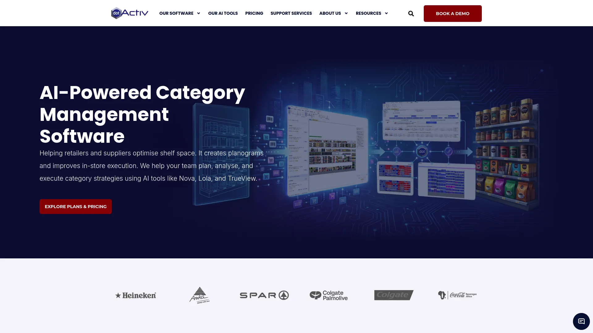 DotActiv category management and planogram software interface