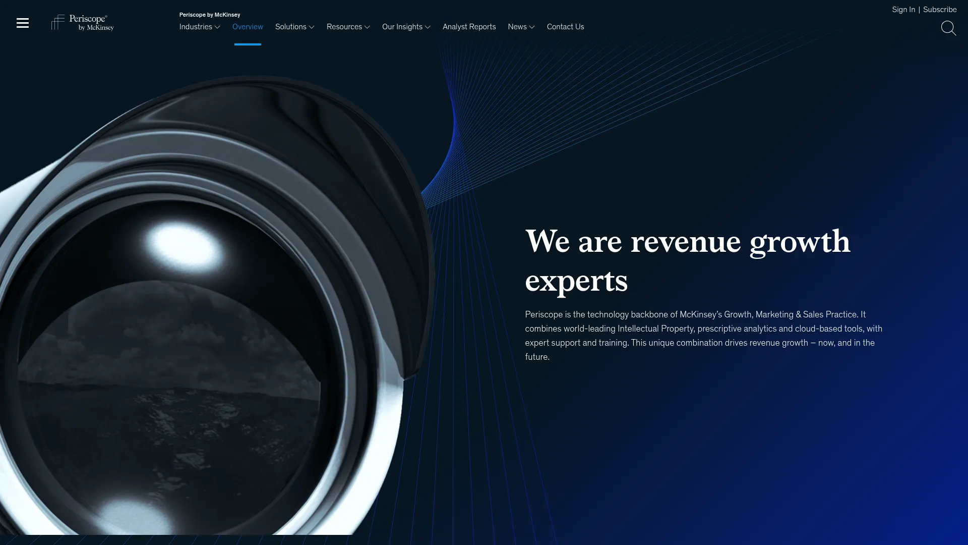 Periscope by McKinsey pricing solution overview page