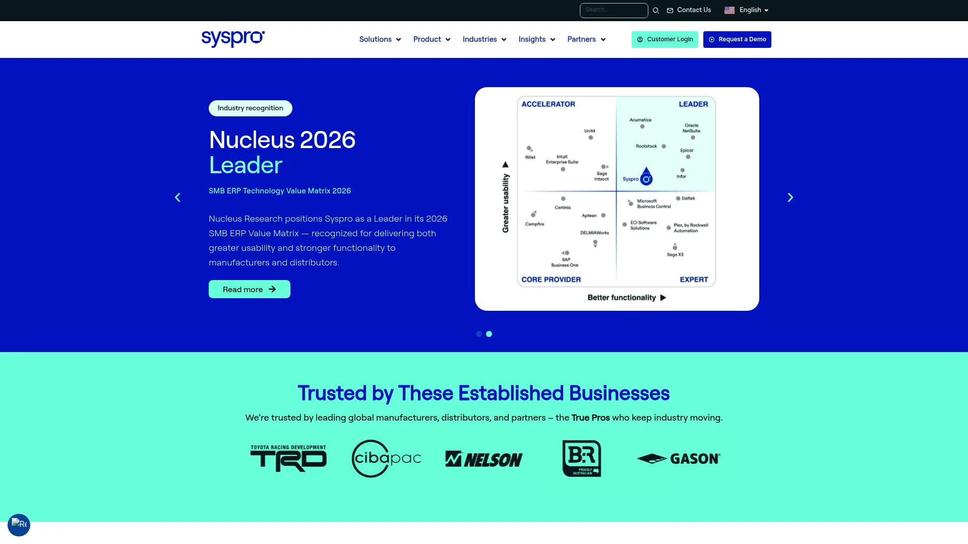 SYSPRO ERP for manufacturers and distributors