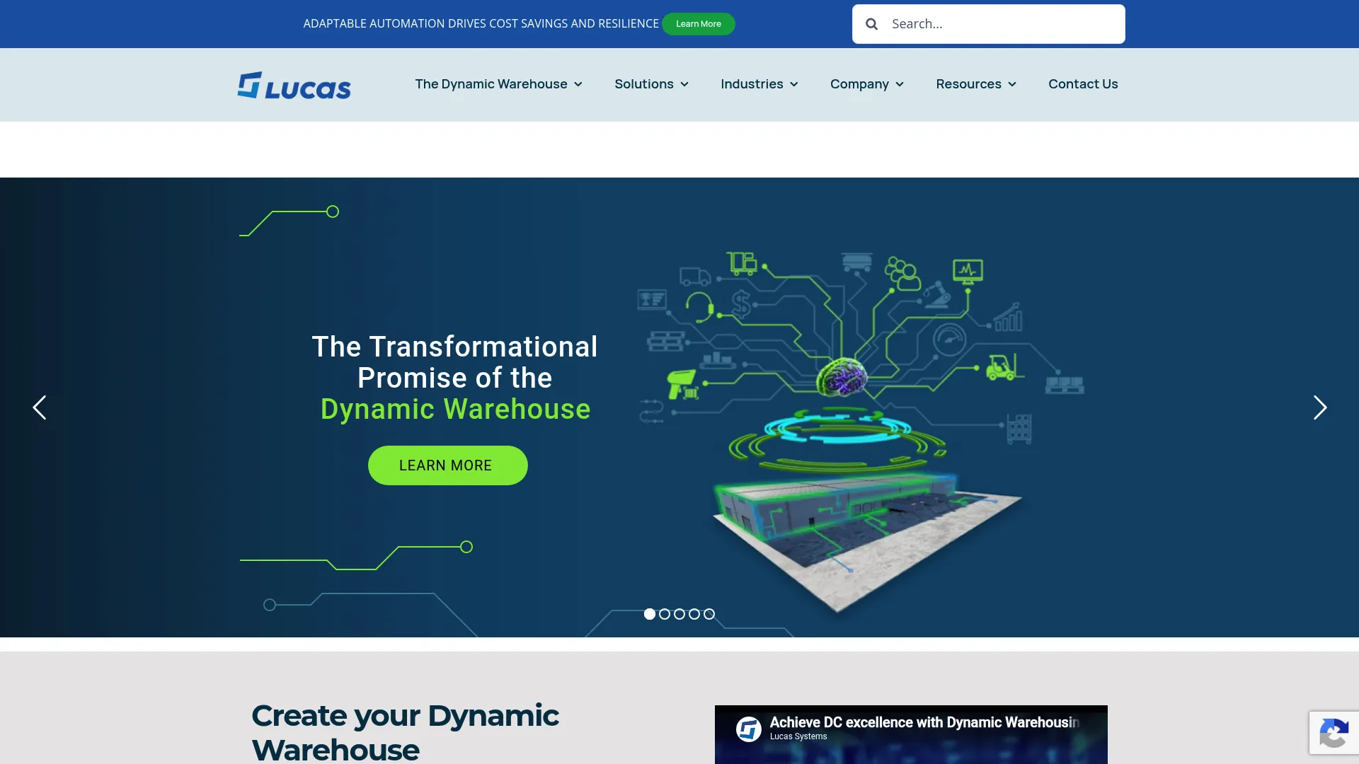 Lucasware warehouse optimization software homepage