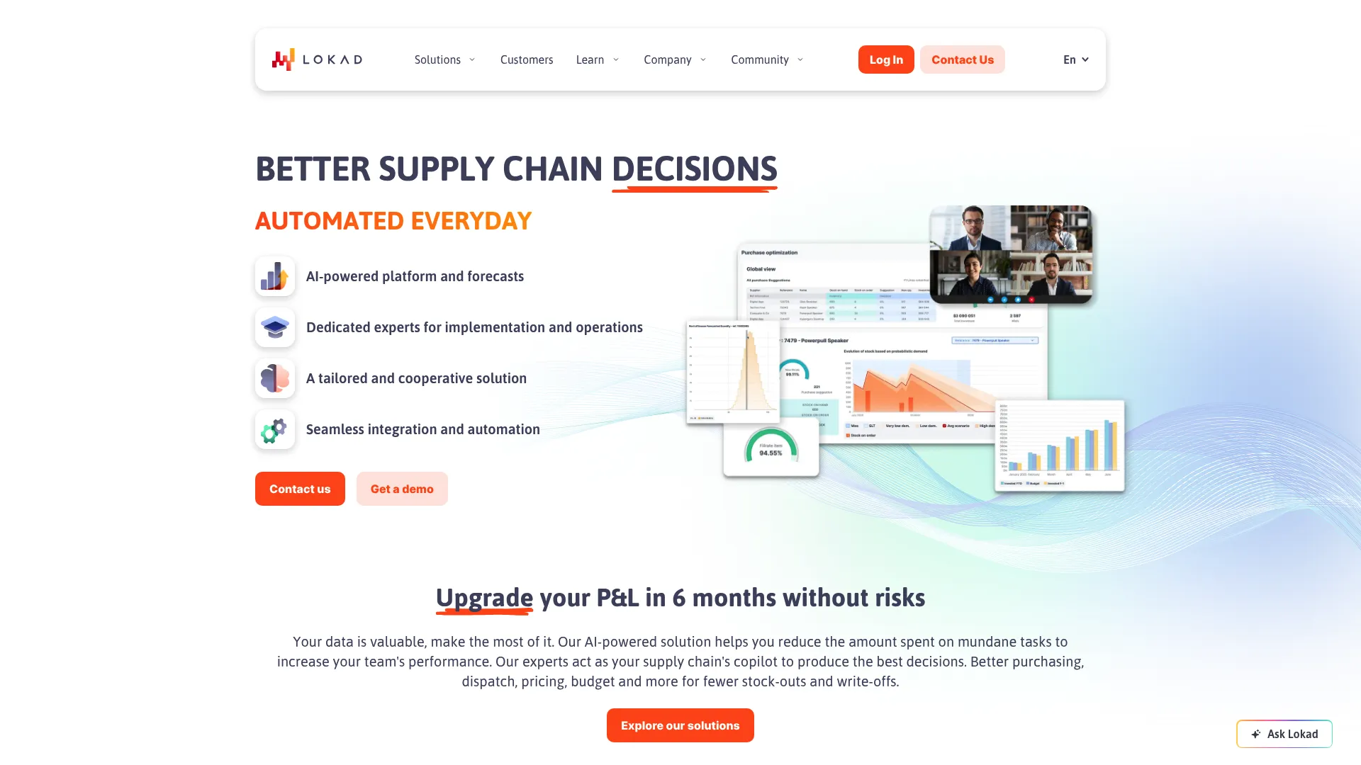 Lokad supply chain optimization platform