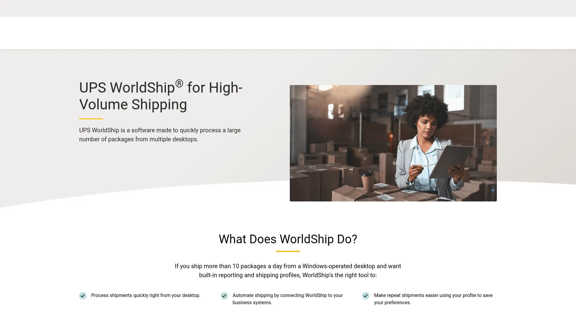 UPS WorldShip desktop shipping software